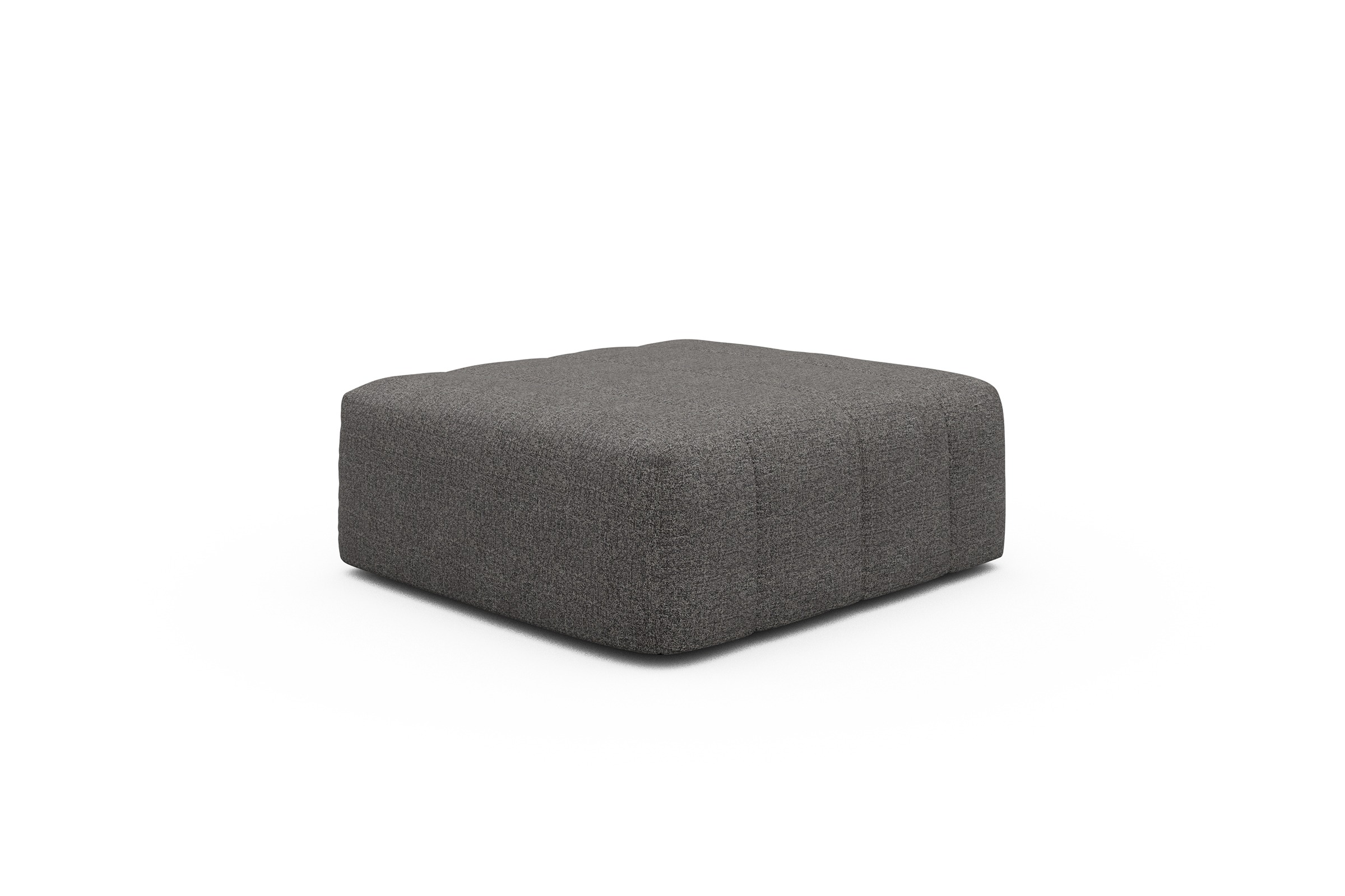 Sitzhocker Hugo Ottomane Carreno-Salt-and-Pepper