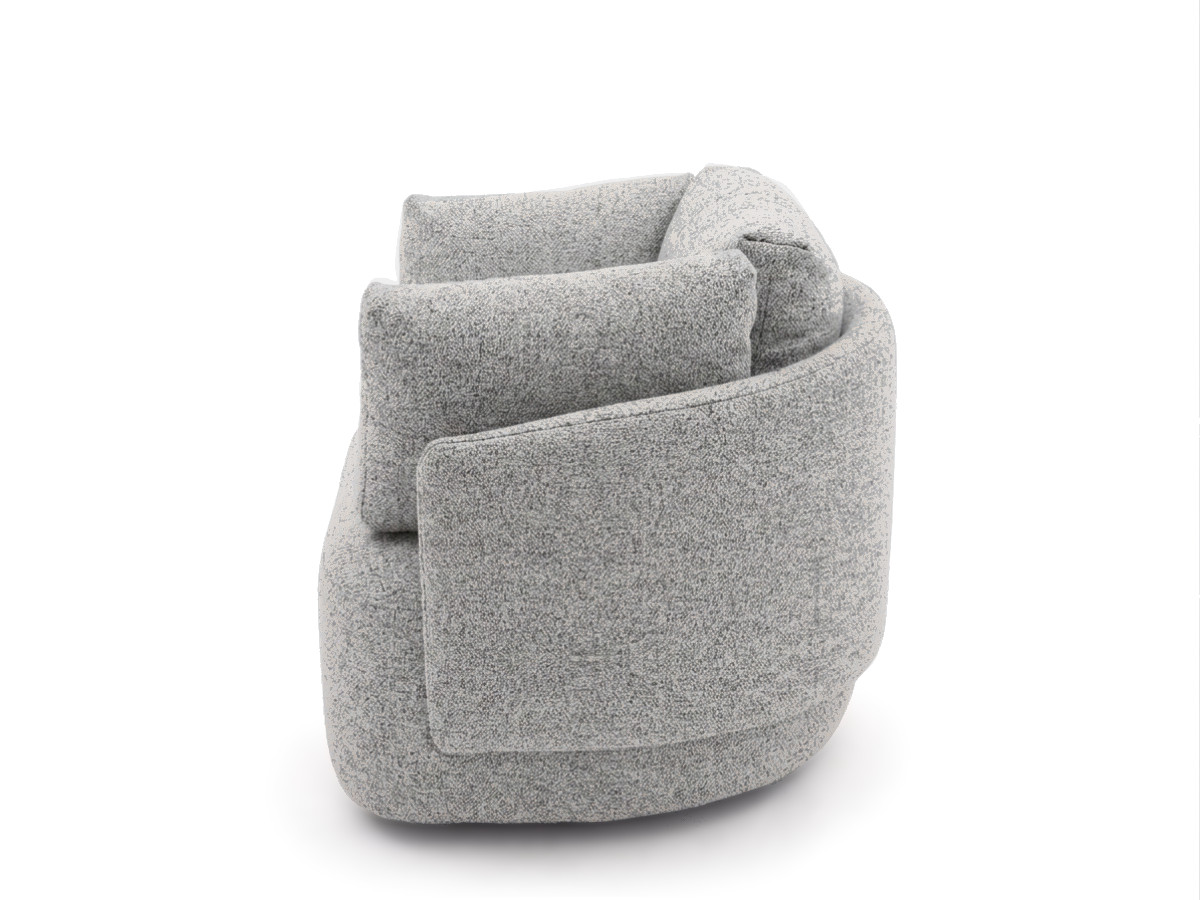 Bobochic Mario Sessel Melange-Stoff Grau