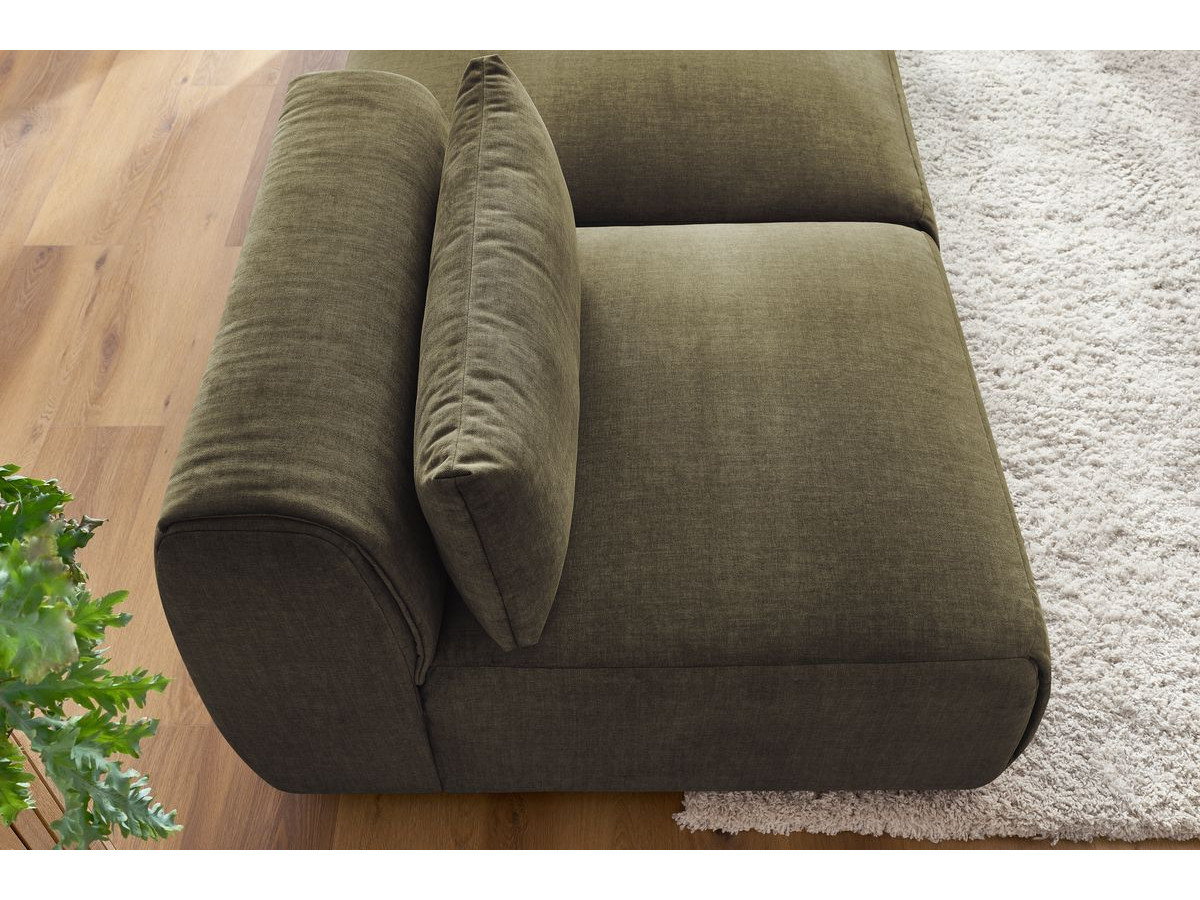 Bobochic Jeanne Sofa 3-Sitzer Samt Grün