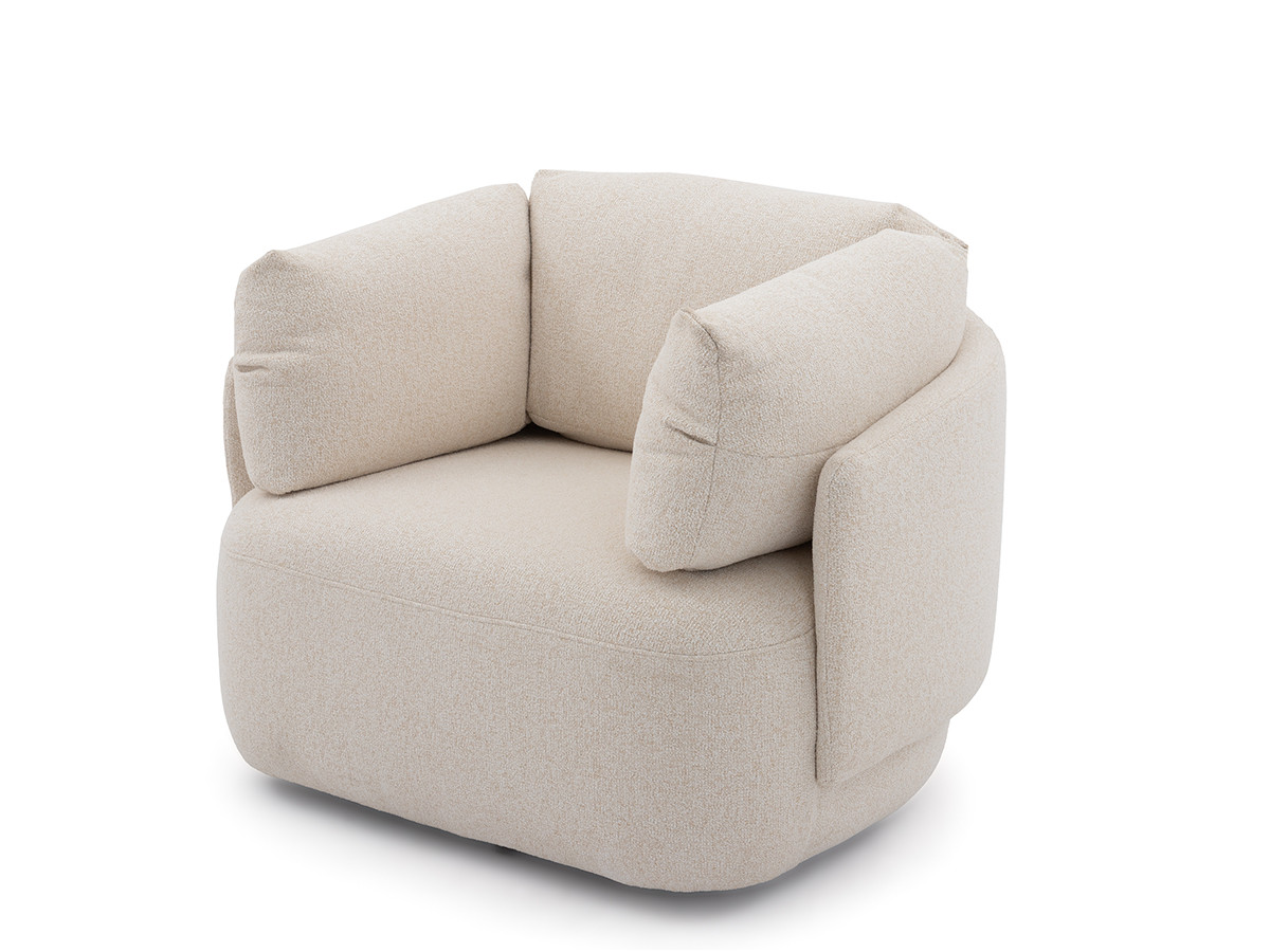 Bobochic Mario Sessel Melange-Stoff Beige
