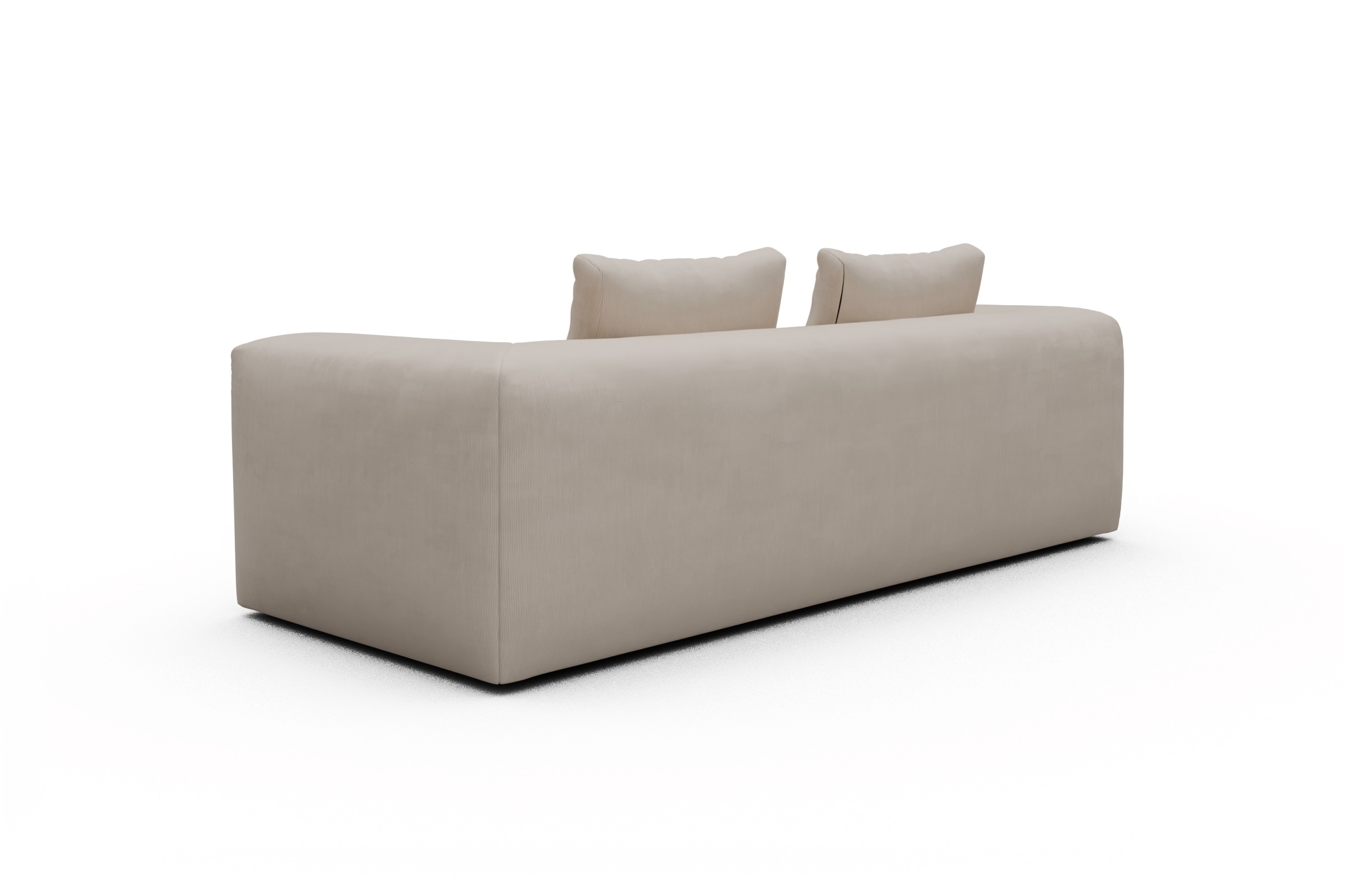 Sofa Fred 3-Sitzer Cordufine-Off-White