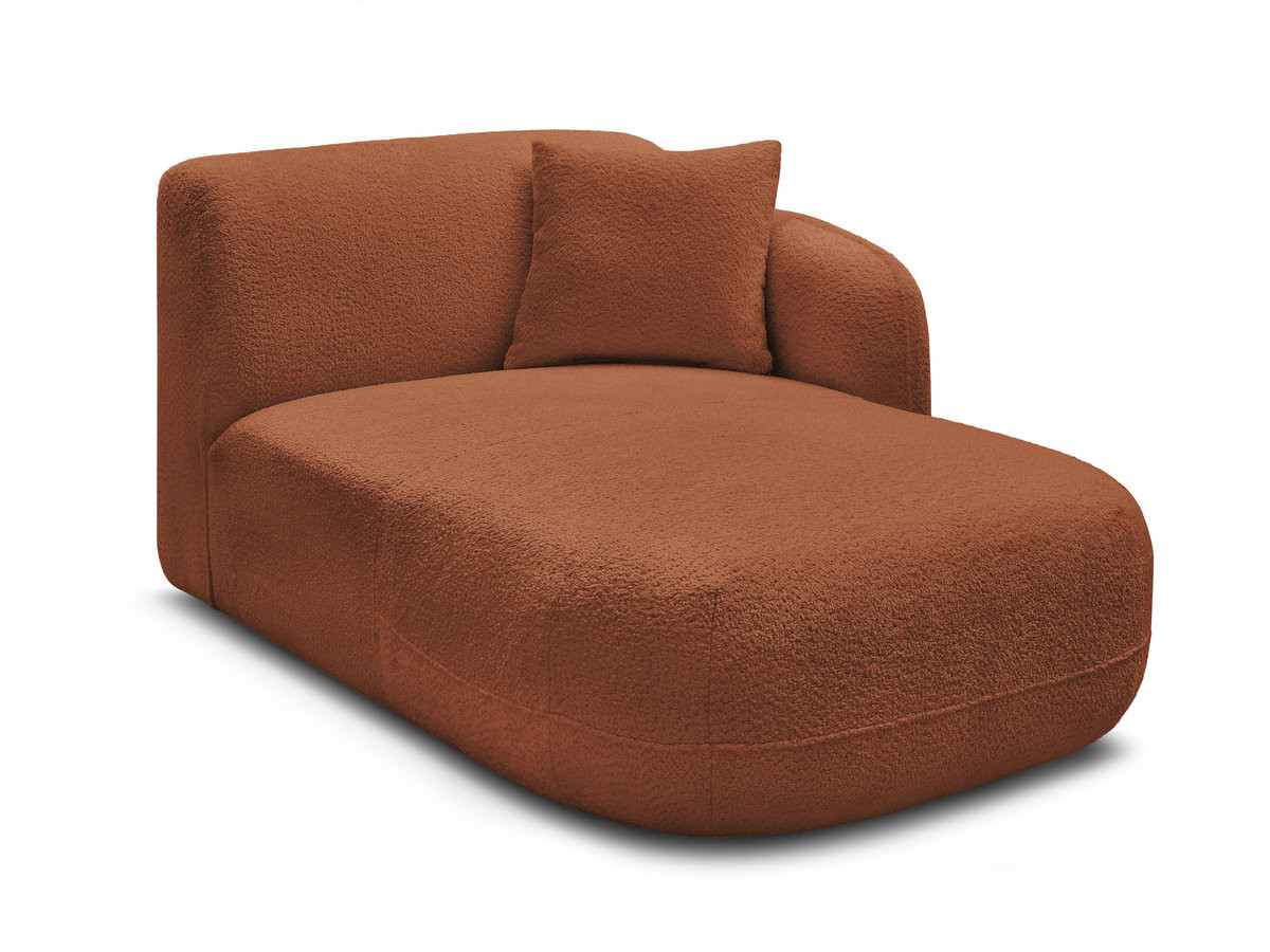 Bobochic Anda Méridienne-Modul Chenille Orange Ecke rechts
