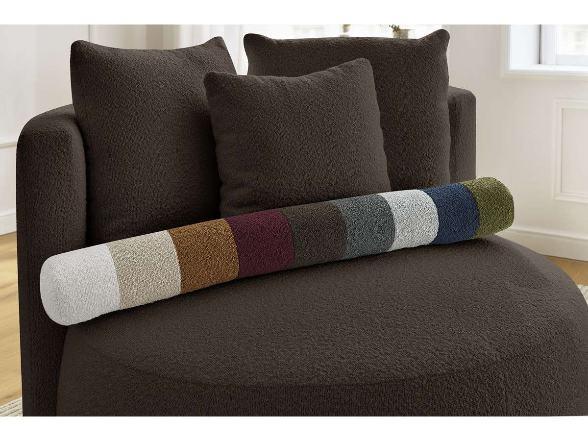 Bobochic Cesar Sessel Bouclé-Stoff Braun