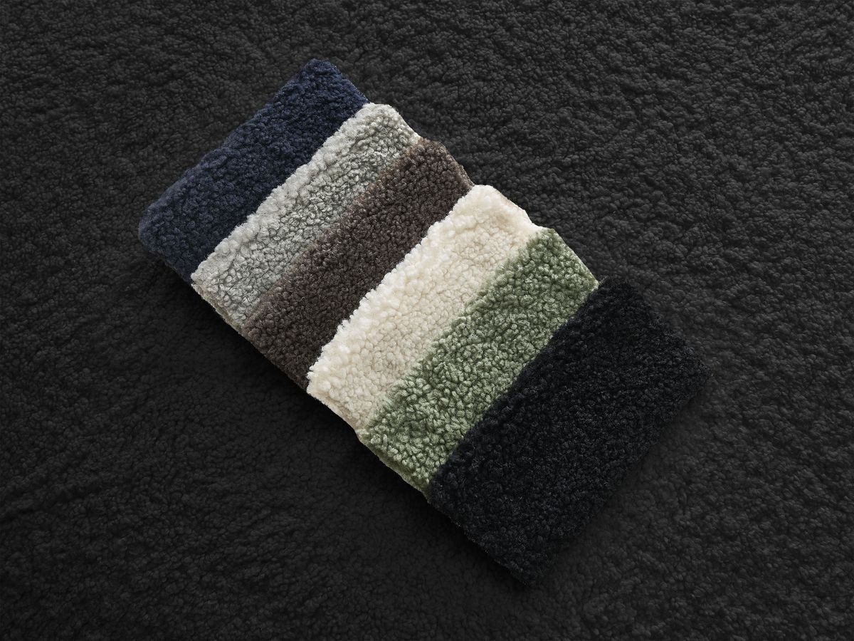 Bobochic Belem Méridienne-Modul Bouclé-Stoff Schwarz