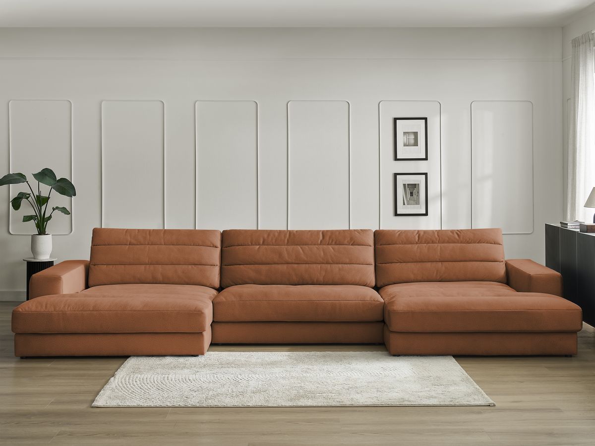 Bobochic Sierra Wohnlandschaft Samt Orange