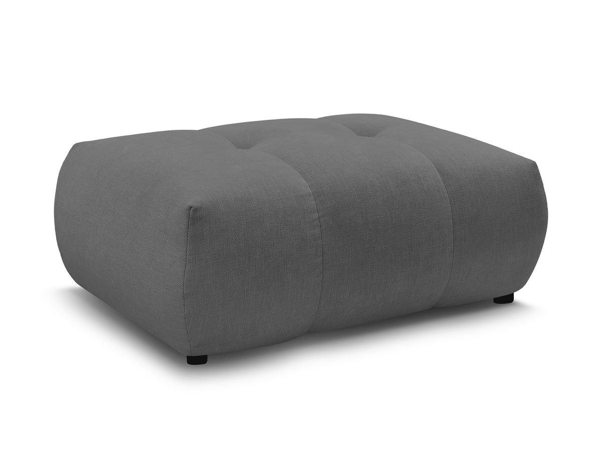 Bobochic Fuji Pouf Stoff Dunkelgrau