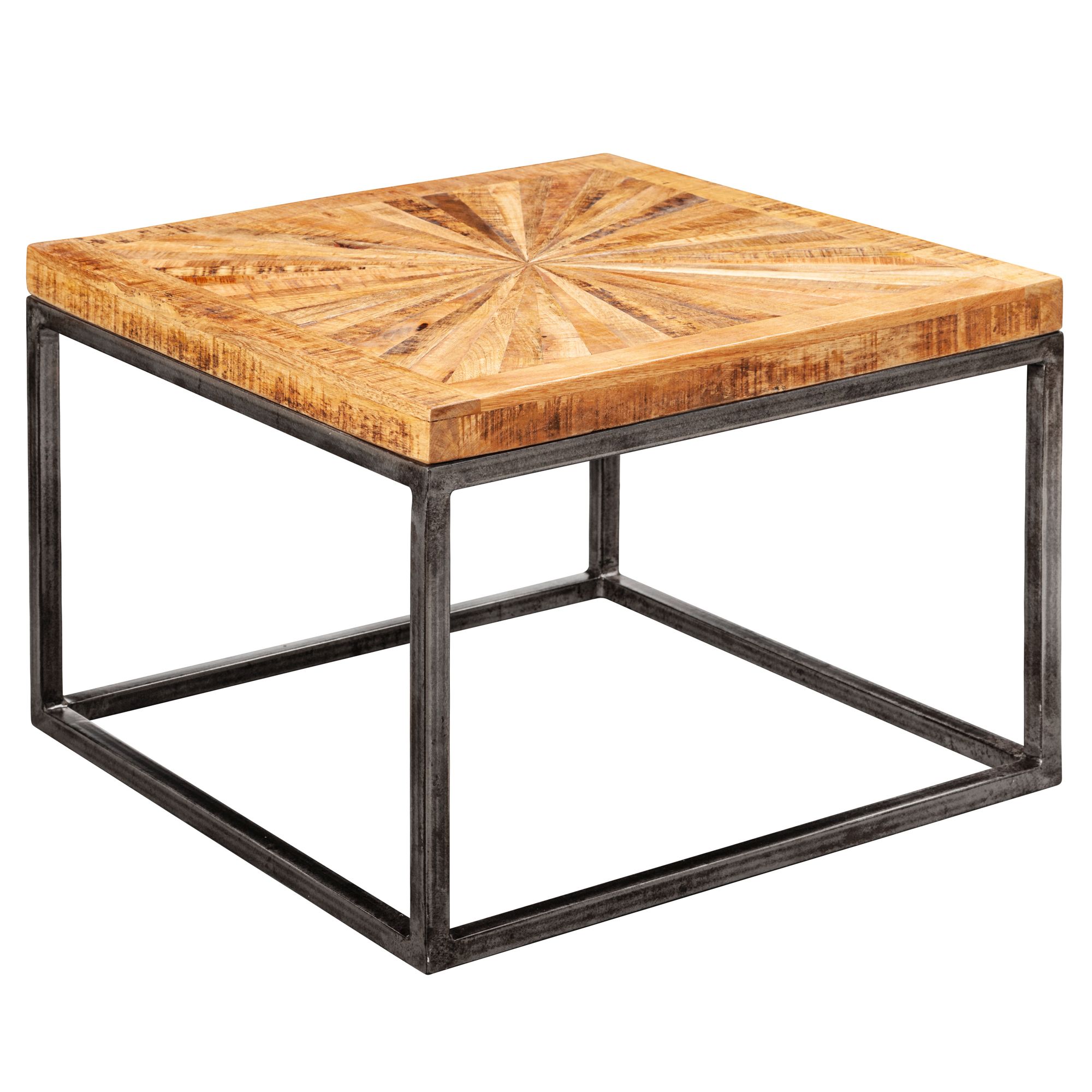 Couchtisch Maribo Mango Massivholz Braun 55 × 55 × 40,5 cm