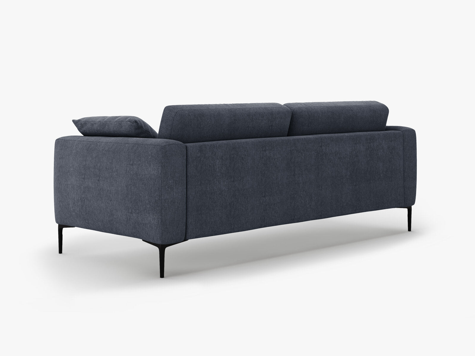 Micadoni Sofa Bemy 4-Sitzer Strukturierter Stoff Dunkelblau