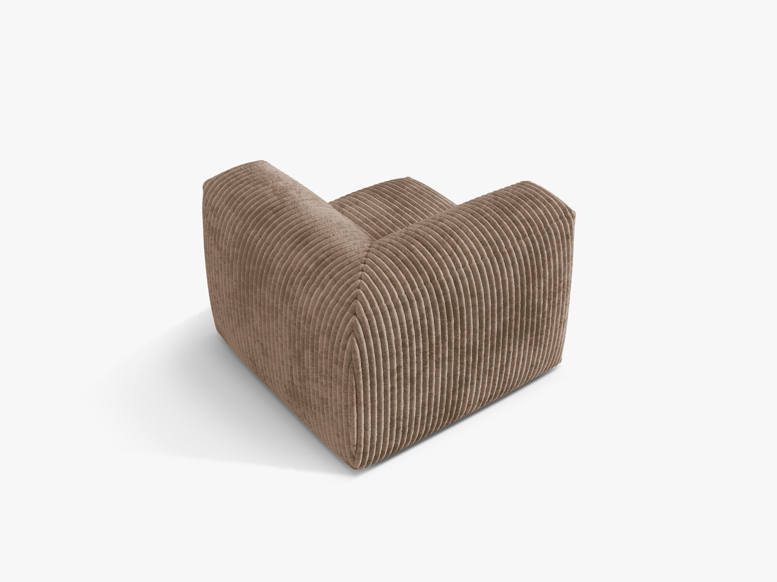 Micadoni Eckmodul Martina 1-Sitzer Klein Kord Tilia Eichel
