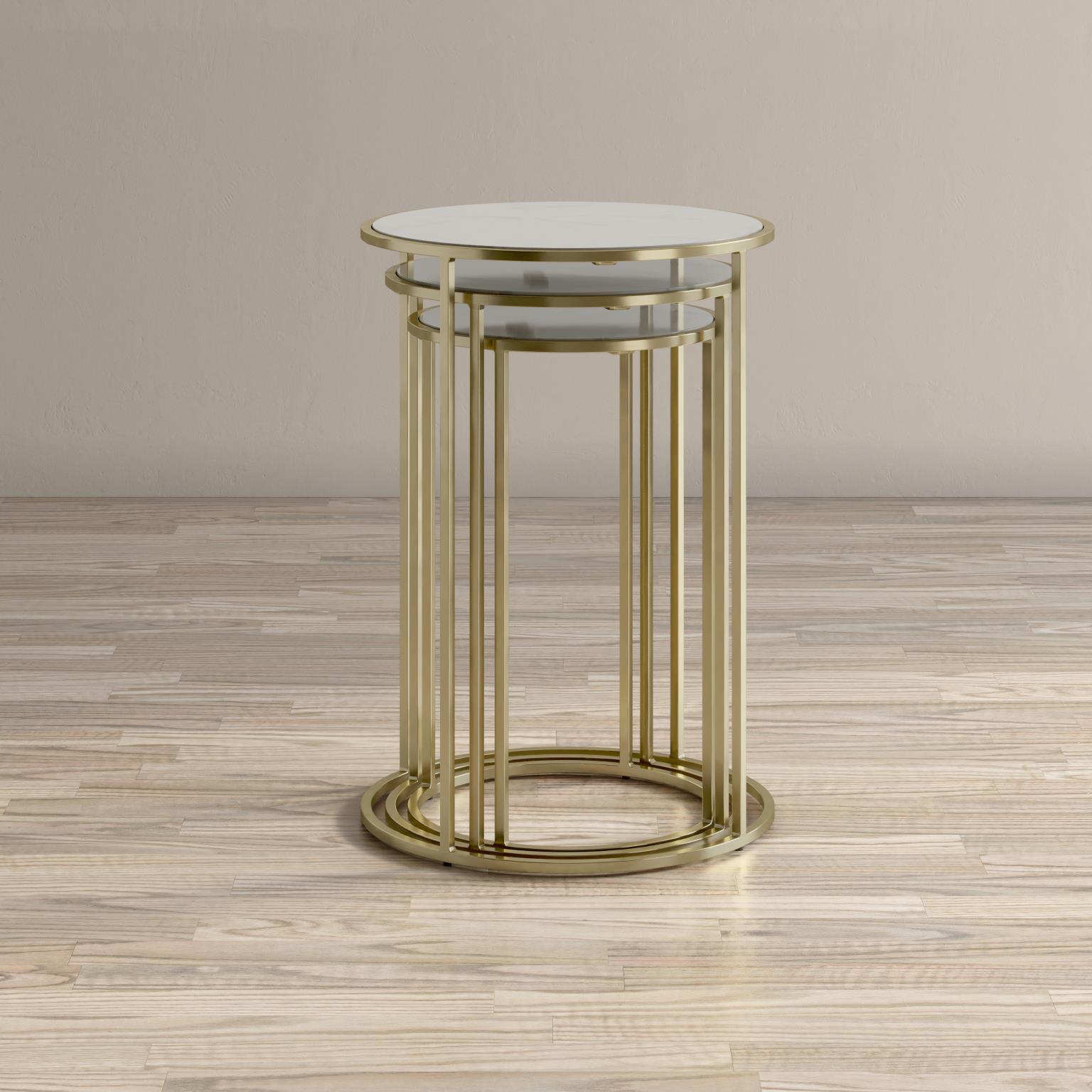 Livin Hill Tischsatz rund Avola Gold AV2130-39