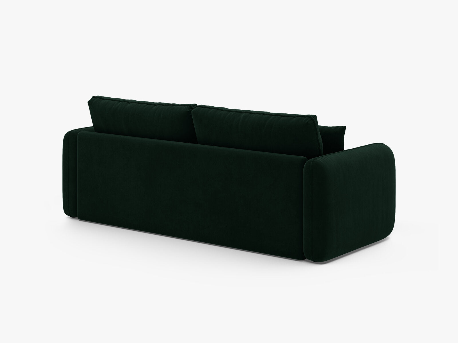 Micadoni Sofa mit Schlaffunktion Dormi 3-Sitzer Samt Salvador Flaschengrün