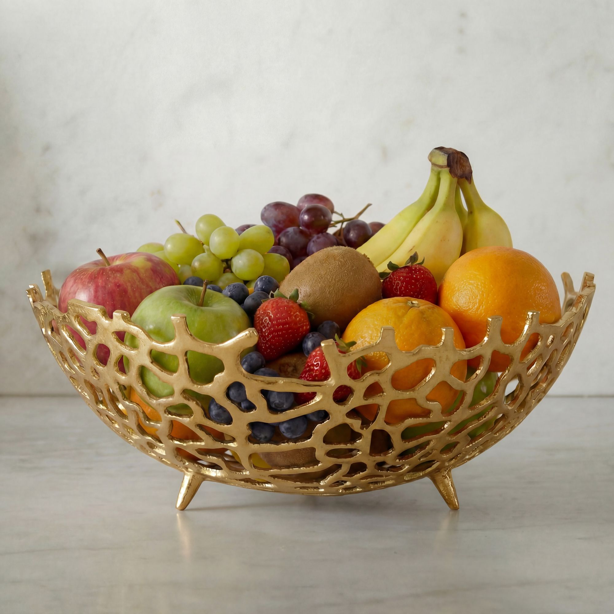 Dekoschale Lofot Aluminium Gold Ø 46 cm