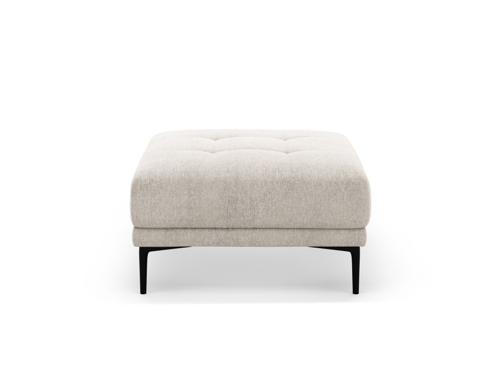 Cosmopolitan Design Pouf Lazio Strukturierter Stoff Sorella Beige