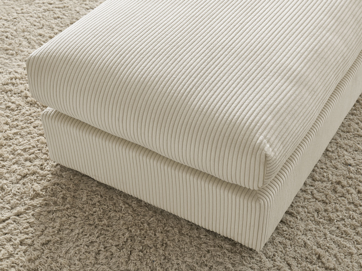 Bobochic Paris Pouf Cordsamt Beige