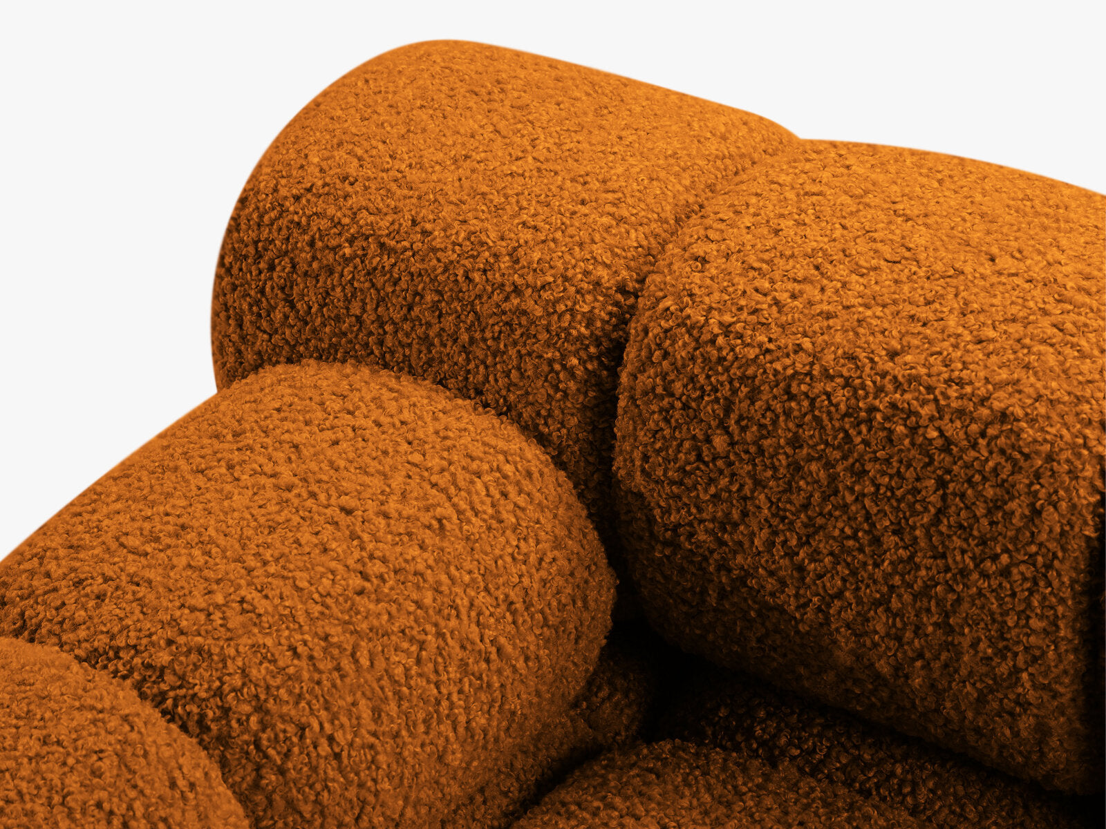 Micadoni Modulares Sofa Bellis 4-Sitzer Rechts Boucle Rolf Ziegel