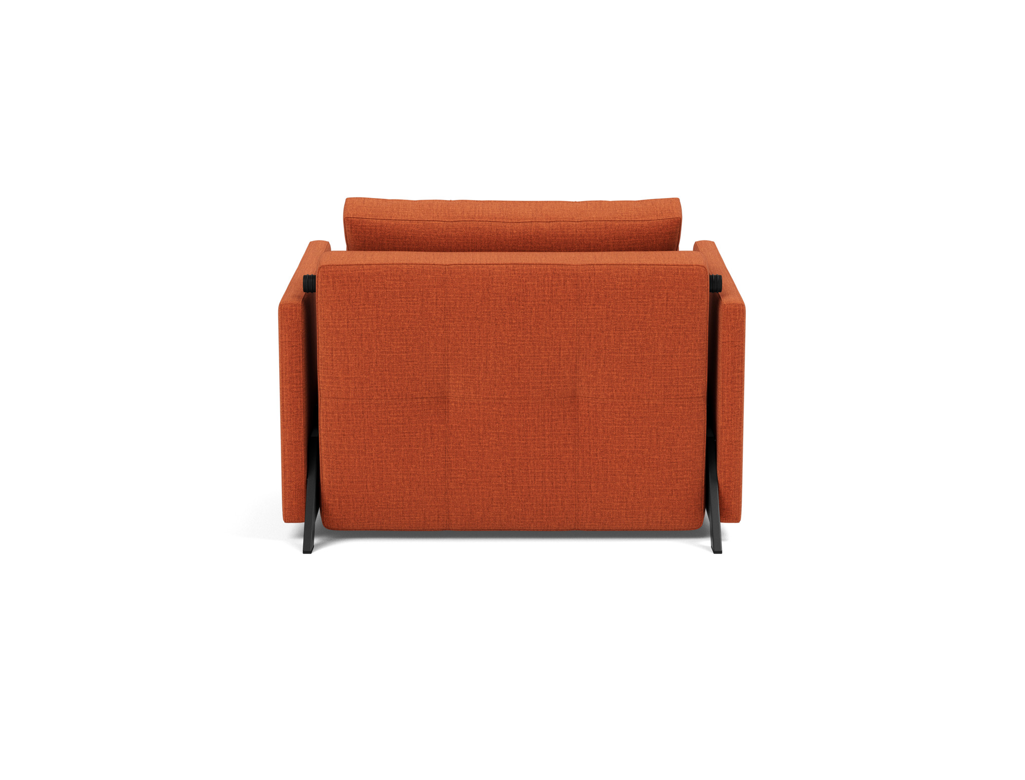 Schlafsessel Cubed 90 mit Armlehnen Chenille Esina 412-Rust-Orange