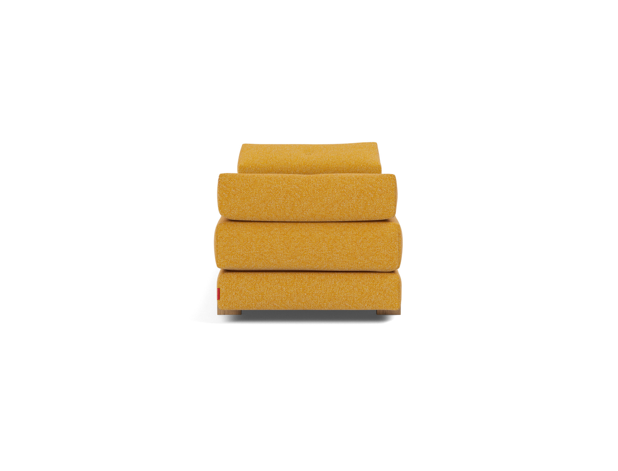 Tagesbett Sigmund Boucle Skandi 536-Ochre Beine Drip Eiche