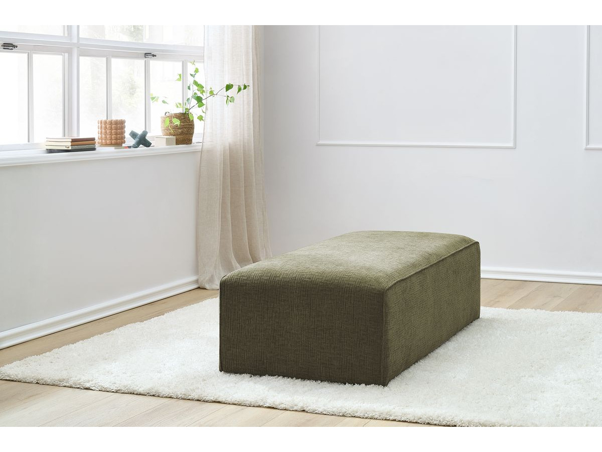 Bobochic Megeve Pouf Strukturstoff Grün