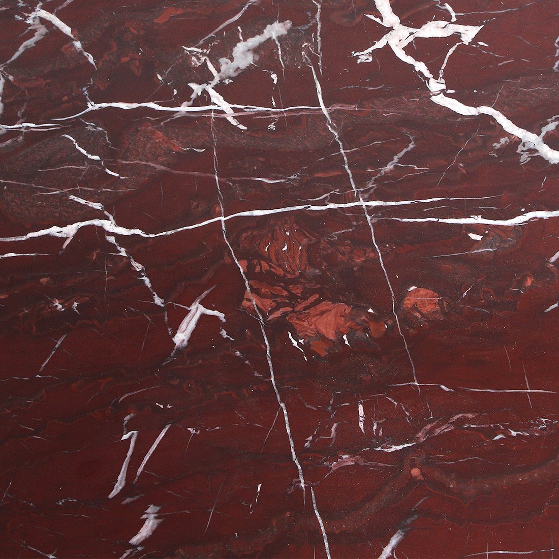 Raw Materials Ovaler Couchtisch aus Marmor Cherry
