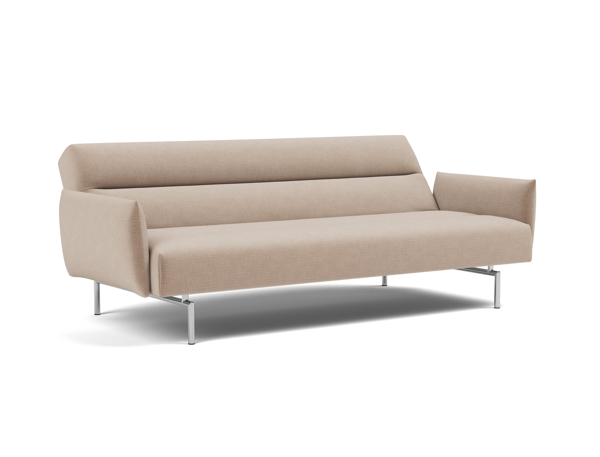 Schlafsofa Jillis mit Armlehnen Chenille Esina 417-Mocha