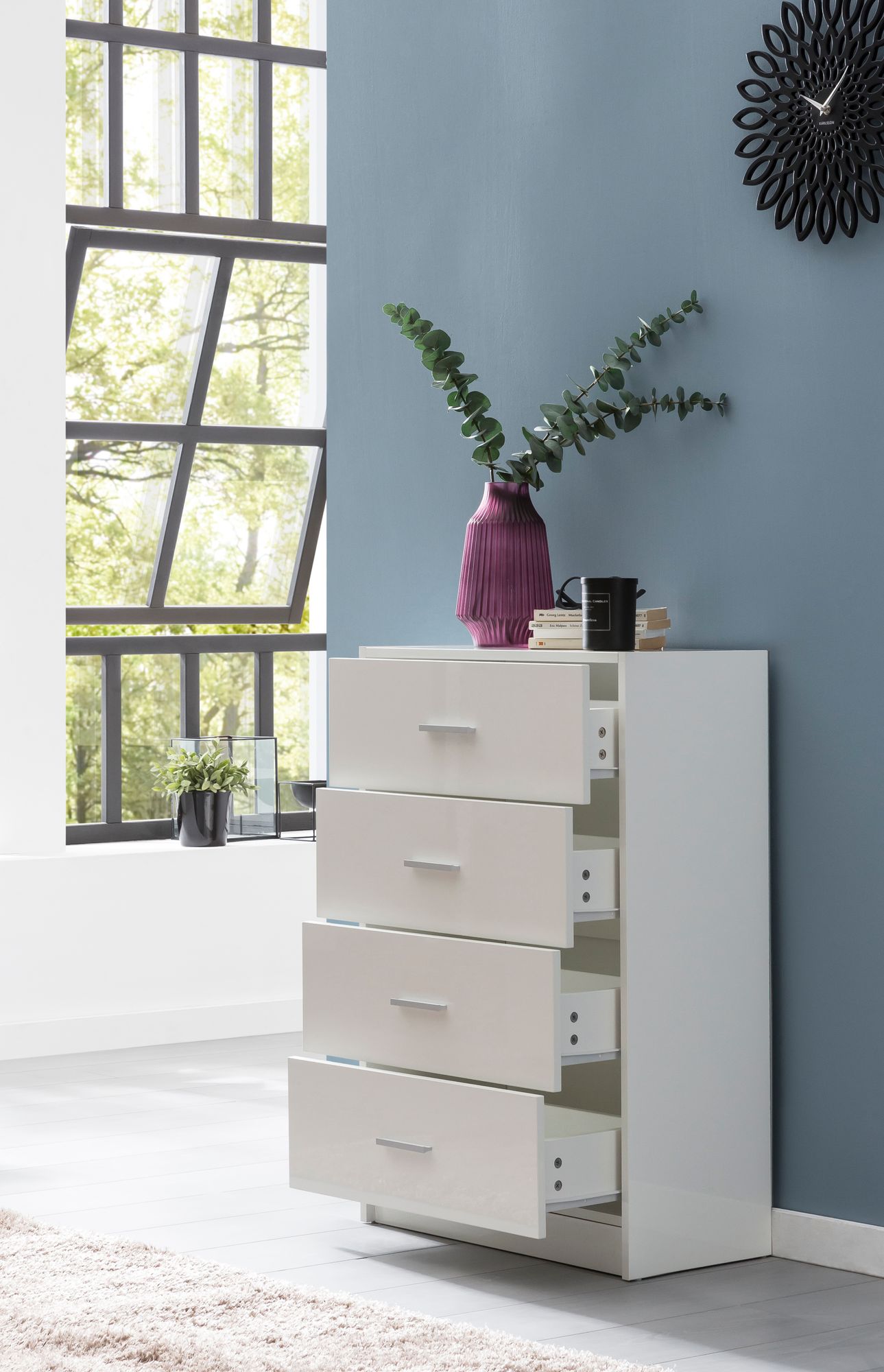 Kommode Kolind Weiß 60 × 30 × 90 cm