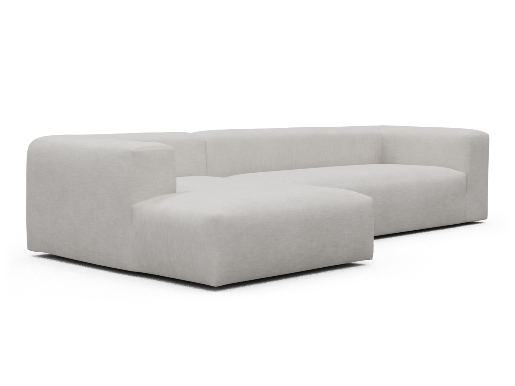 Skandi Home Ecksofa Fred Chaiselongue links mit 2,5-Sitzer Vivus-Dusty-Off-White moebelfaktor
