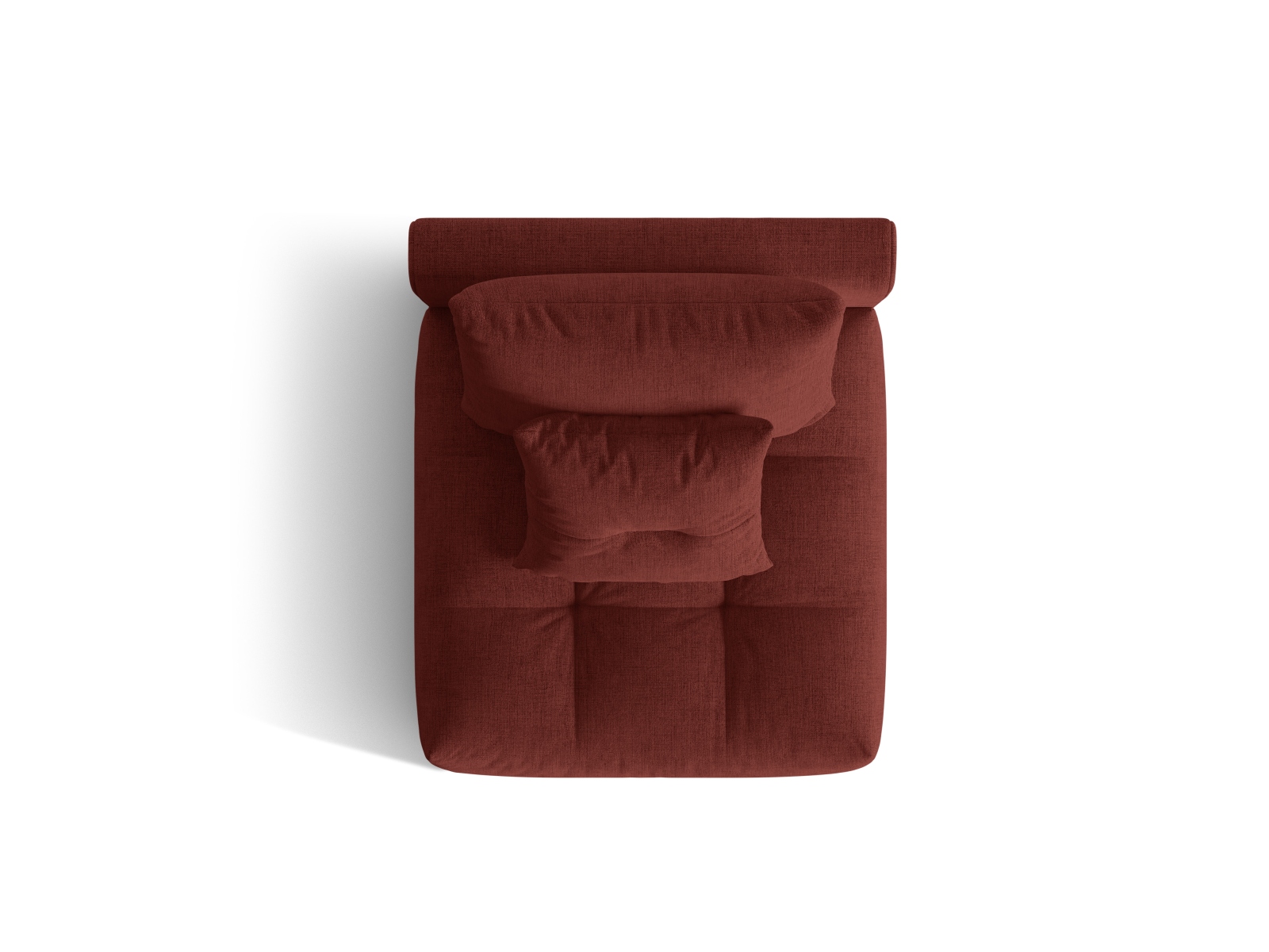 Micadoni Armloses Modul Bloom Strukturierter Stoff City Rot