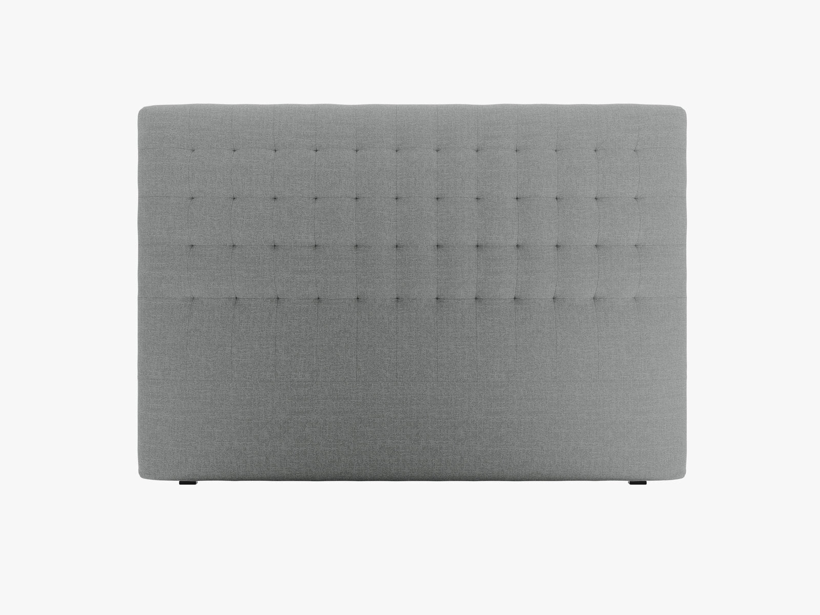 Micadoni Nova Samtiger Kopfteil 120 cm (H 120 cm) Strukturierter Stoff Liberty Grau 180x120