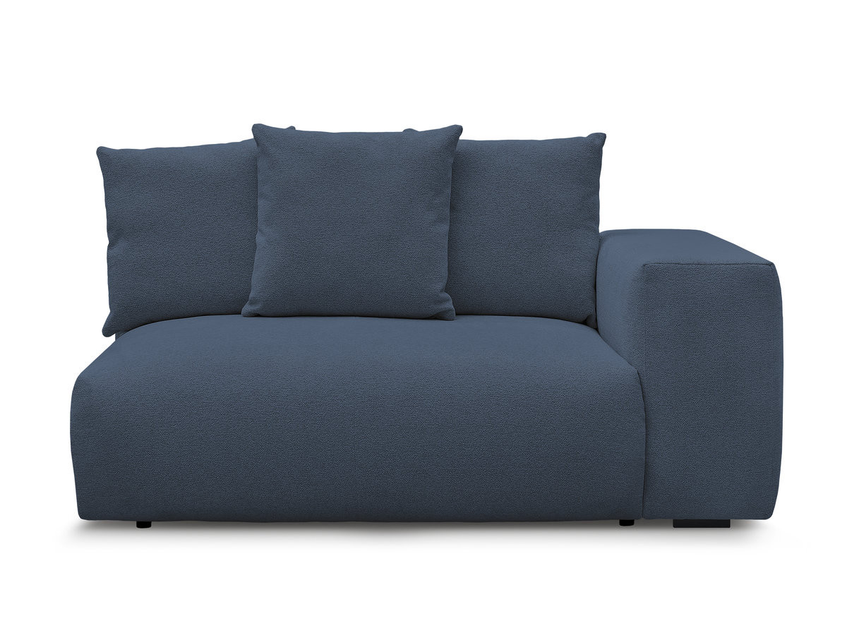 Bobochic Voltaire Sofamodul 2-Sitzer 178 × 100 cm Melange-Stoff Dunkelblau Ecke rechts