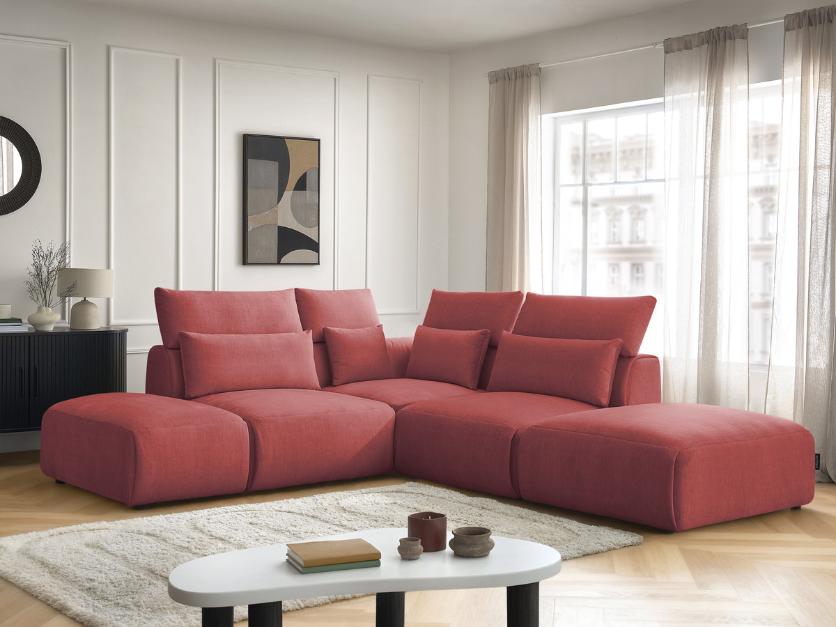 Bobochic Jana Ecksofa Samt Orange