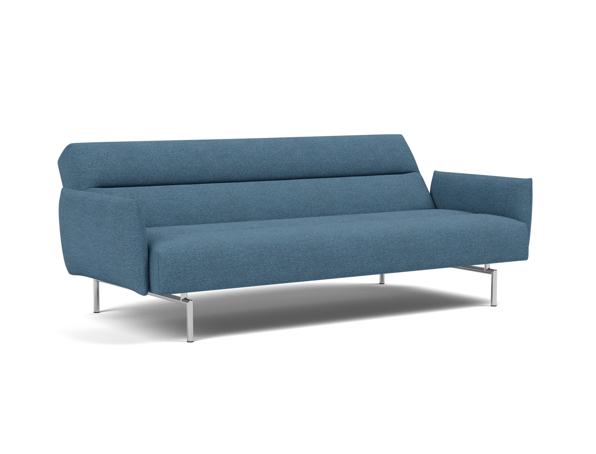 Schlafsofa Jillis mit Armlehnen Strukturierter Stoff Weda 302-Weda-Blue