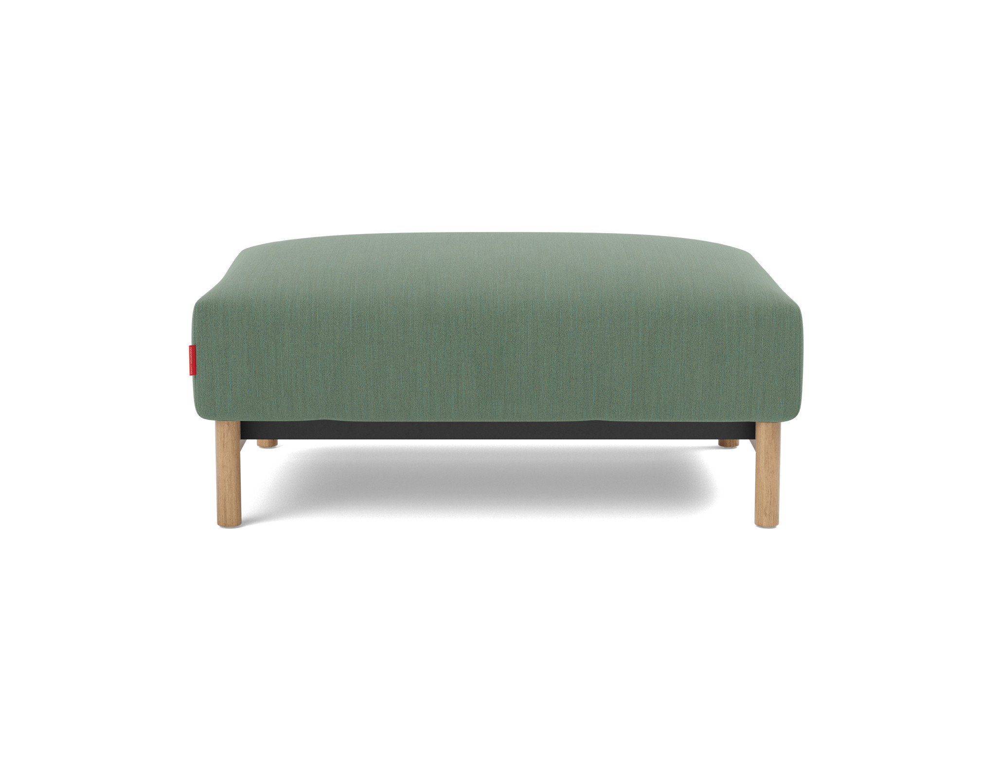 Hocker Malloy Flachgewebe Elegance 518-Green Beine Eiche