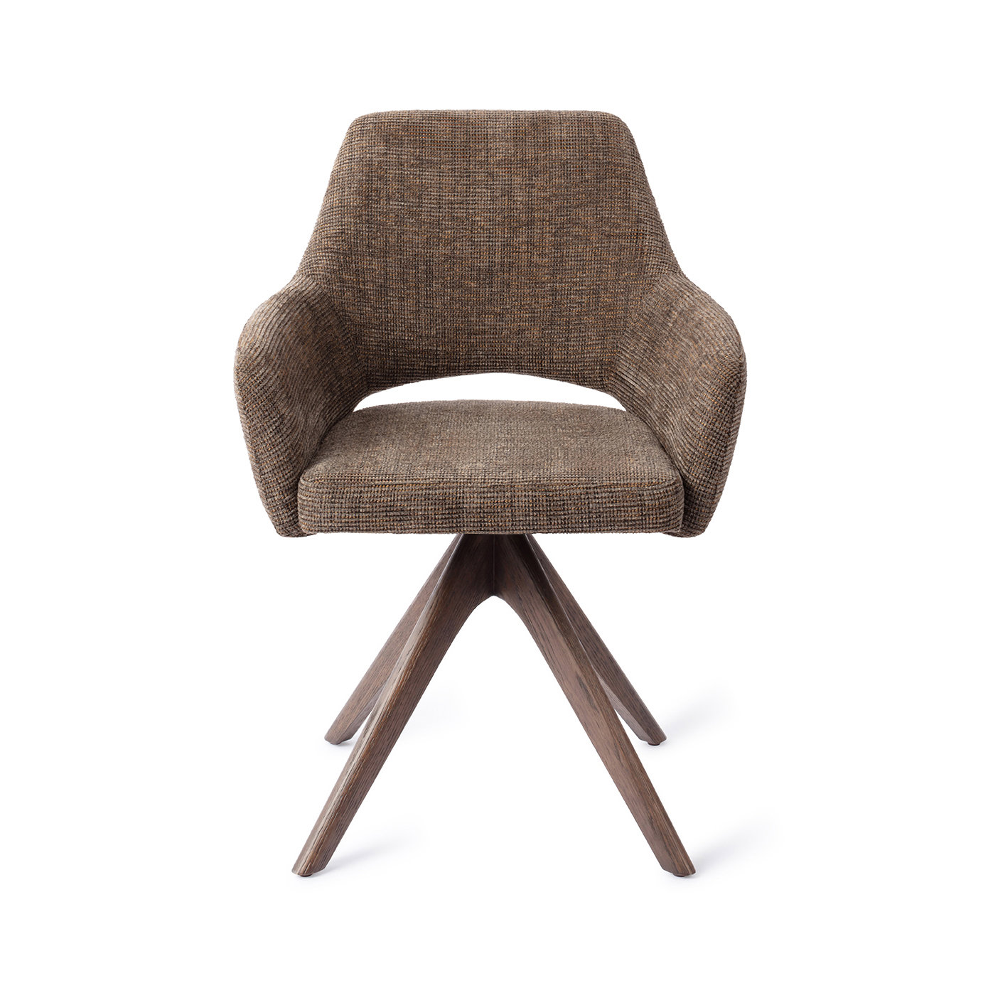 Jesper Home Esszimmerstuhl Yanai Checked Chestnut Revolve Eiche Walnuss