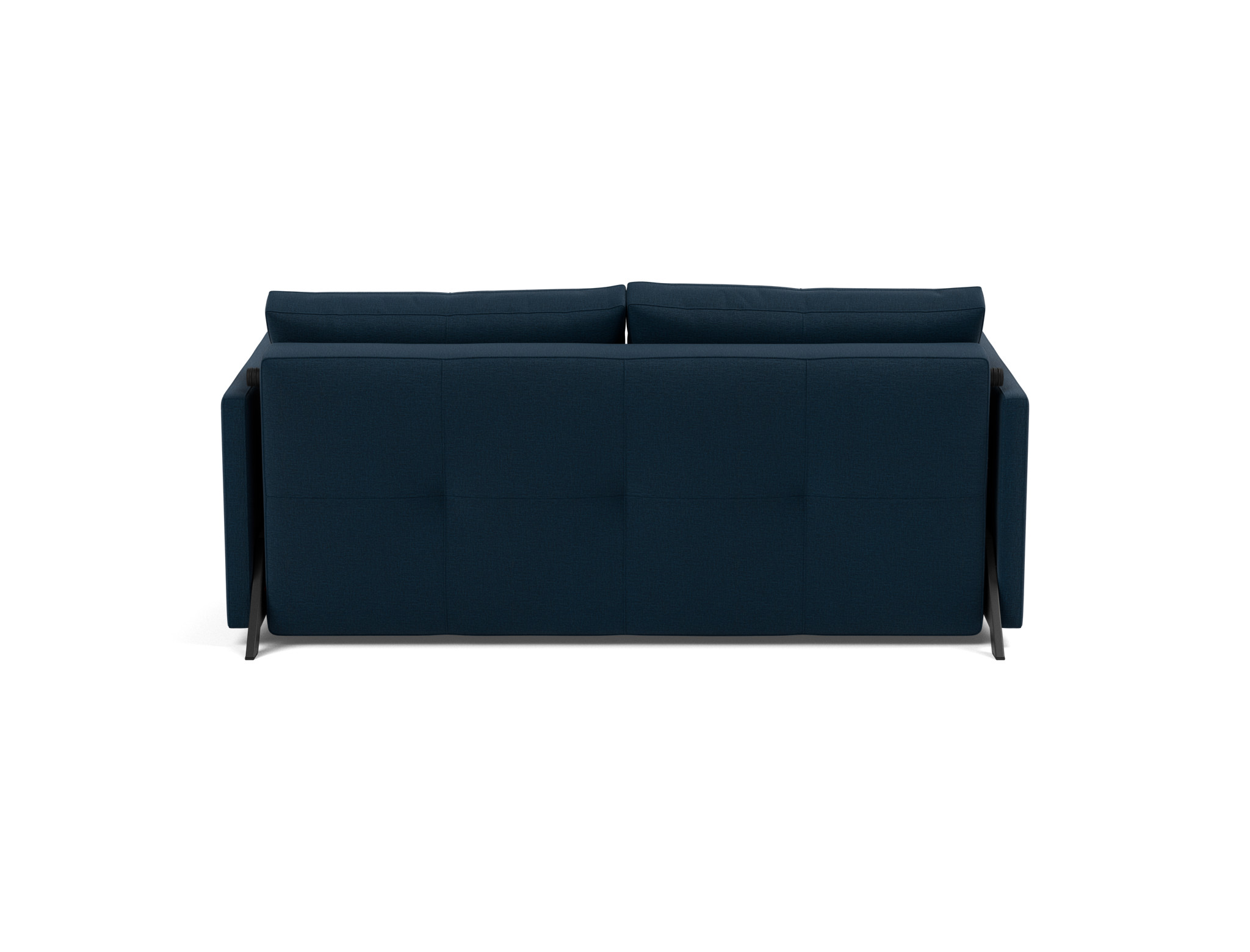 Schlafsofa Cubed mit Armlehnen 160 Flachgewebe Mixed Dance 528-Blue
