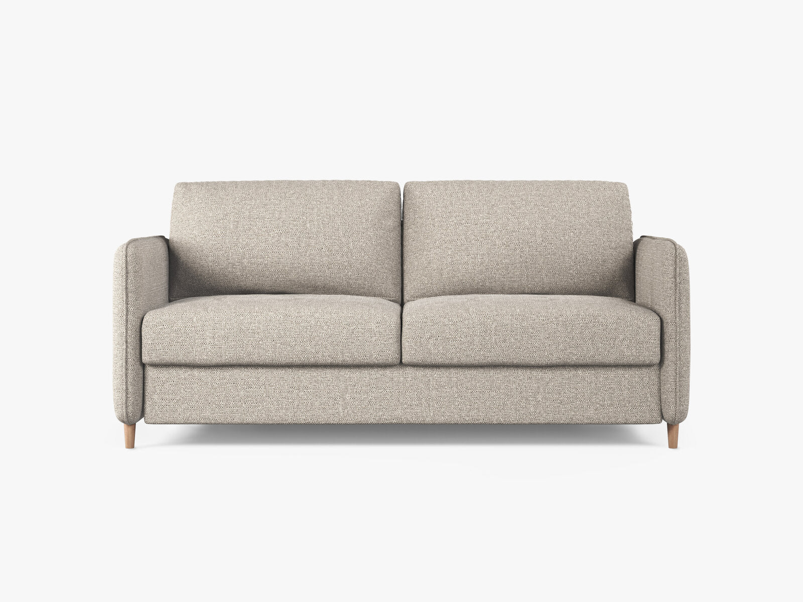 Micadoni Sofa mit Schlaffunktion Simo 3-Sitzer Strukturierter Stoff Babel Sand
