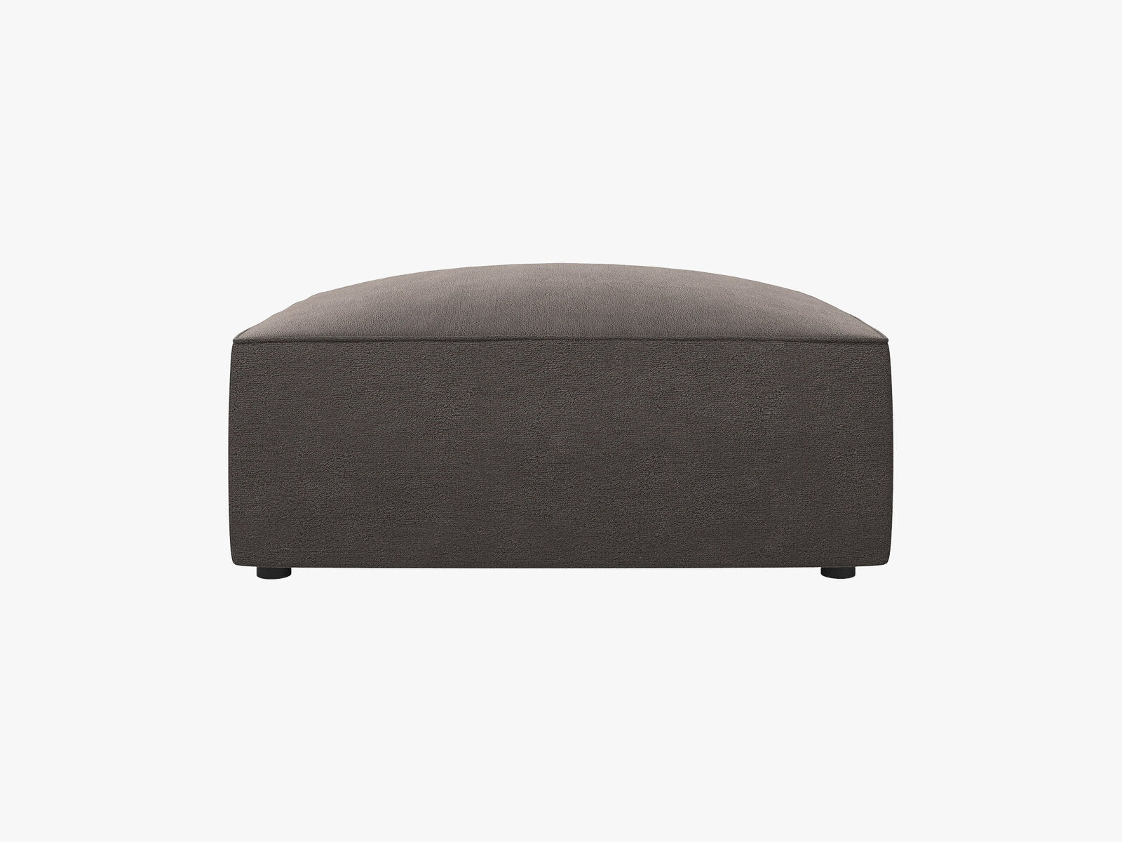 Micadoni Hocker Ruby 1-Sitzer Samt Salvador Dunkelgrau