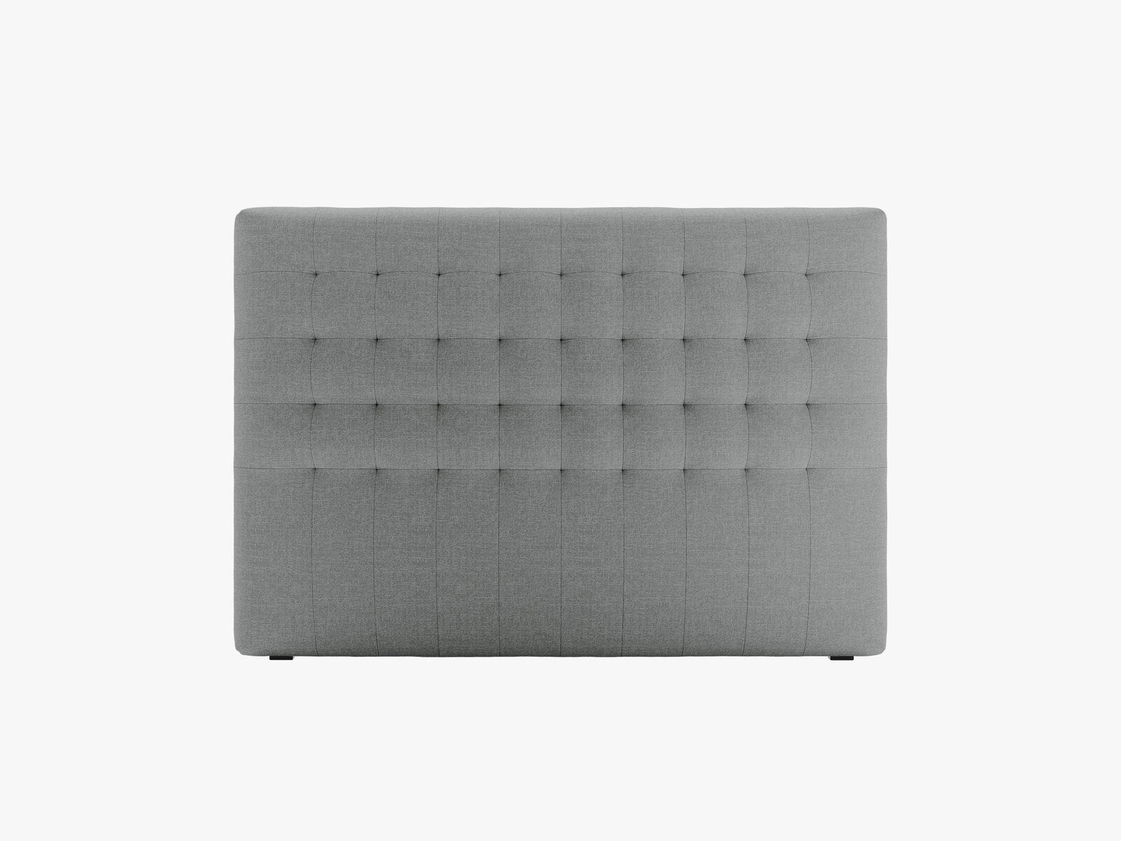Micadoni Nova Samtiger Kopfteil 120 cm (H 95 cm) Strukturierter Stoff Liberty Grau 140x95