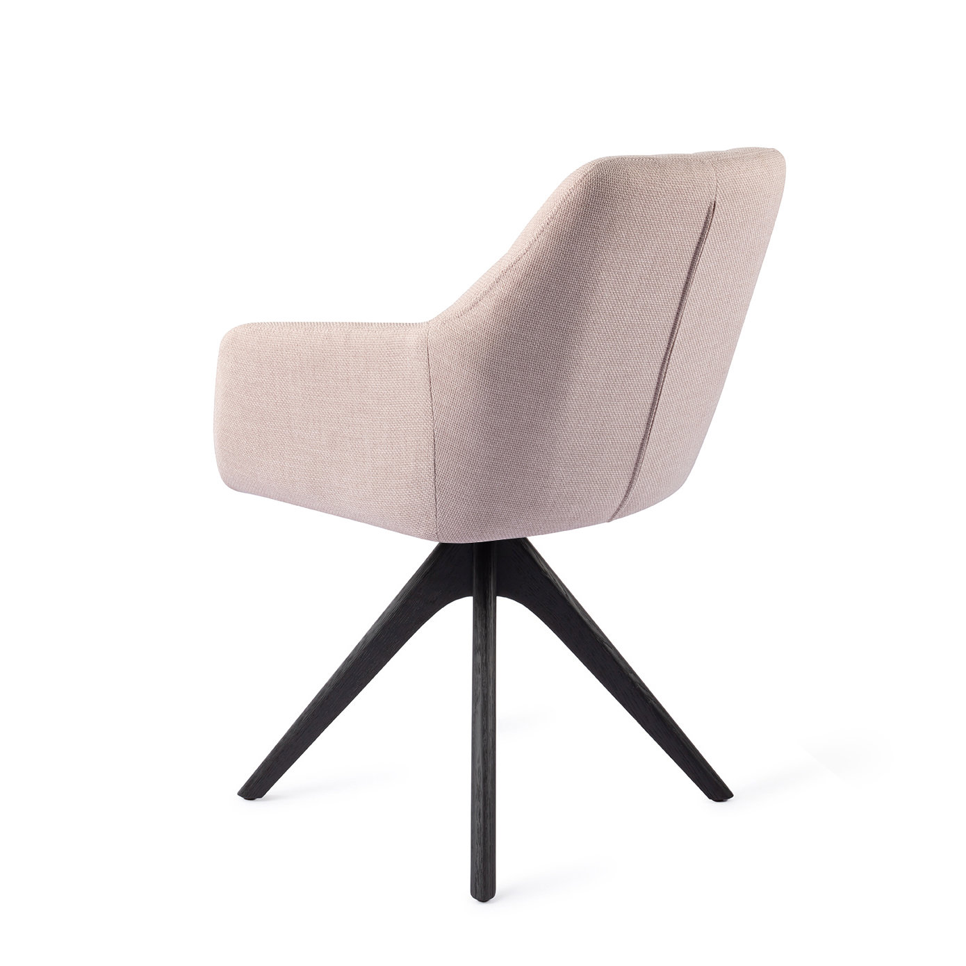 Jesper Home Esszimmerstuhl Noto Petal Pink Revolve Eiche Schwarz