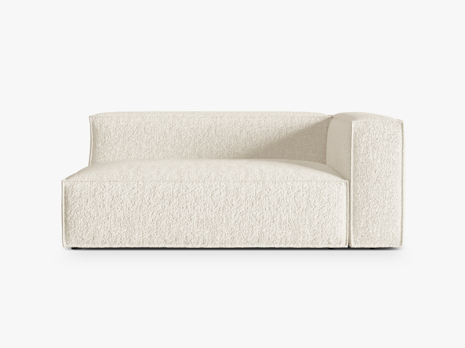 Micadoni Modul Nuria Groß 3-Sitzer Rechts Boucle Elfenbein