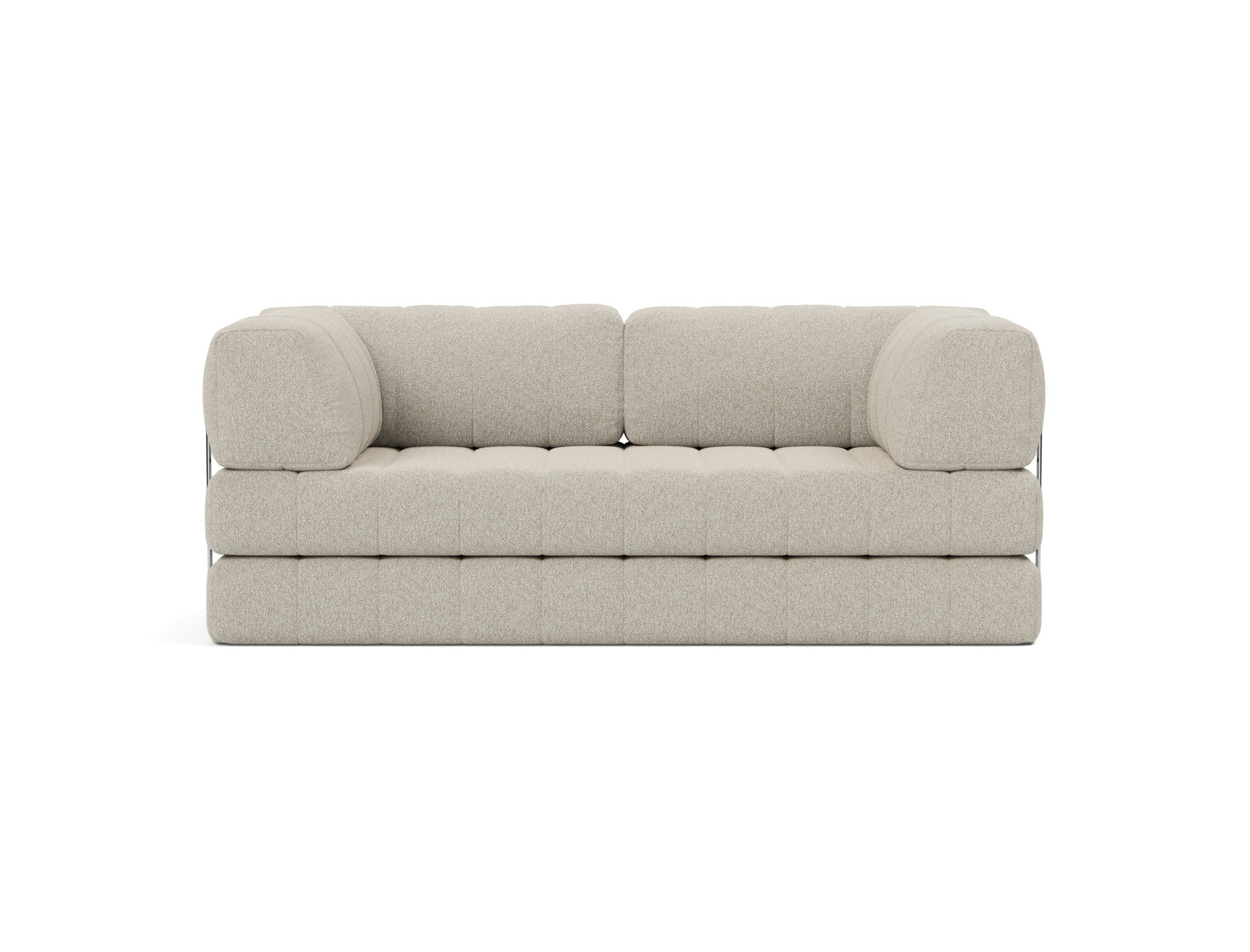 Schlafsofa CozyPad mit Armlehnen Boucle Skandi 539-Beige
