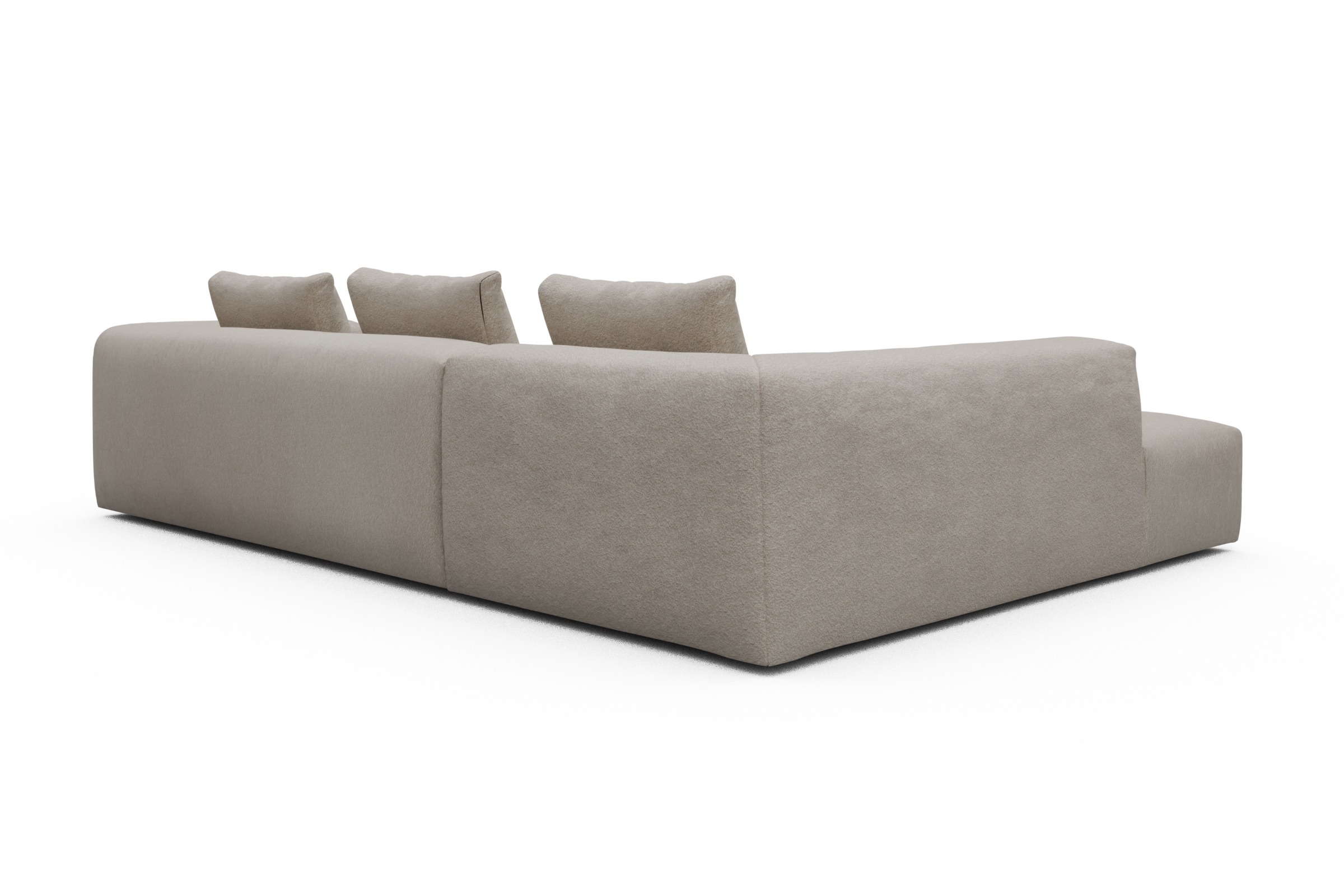 Ecksofa Fred Relax-Ecke links mit 2,5-Sitzer Aivi-Lace-Beige
