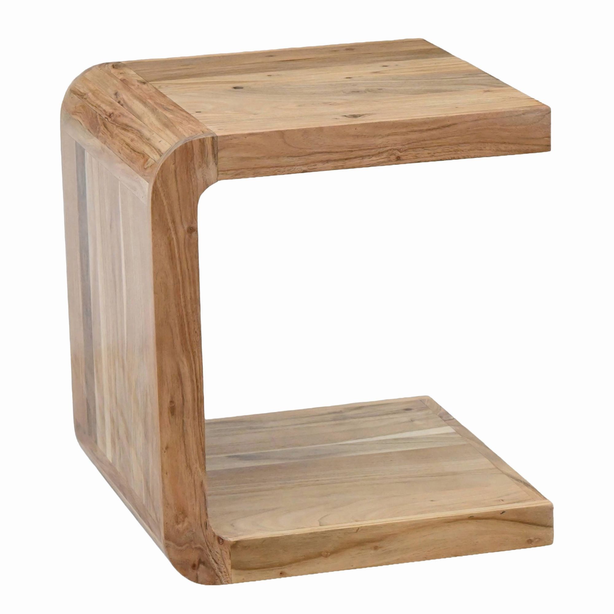 Beistelltisch Vadheim Akazie Massivholz 45 × 45 × 45 cm