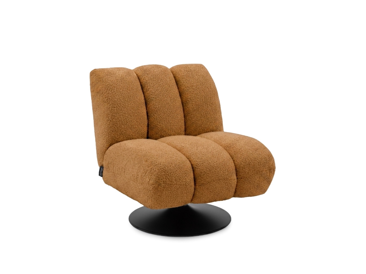 Bobochic Janissaire Sessel 79 × 89 cm Bouclé-Stoff Gelb