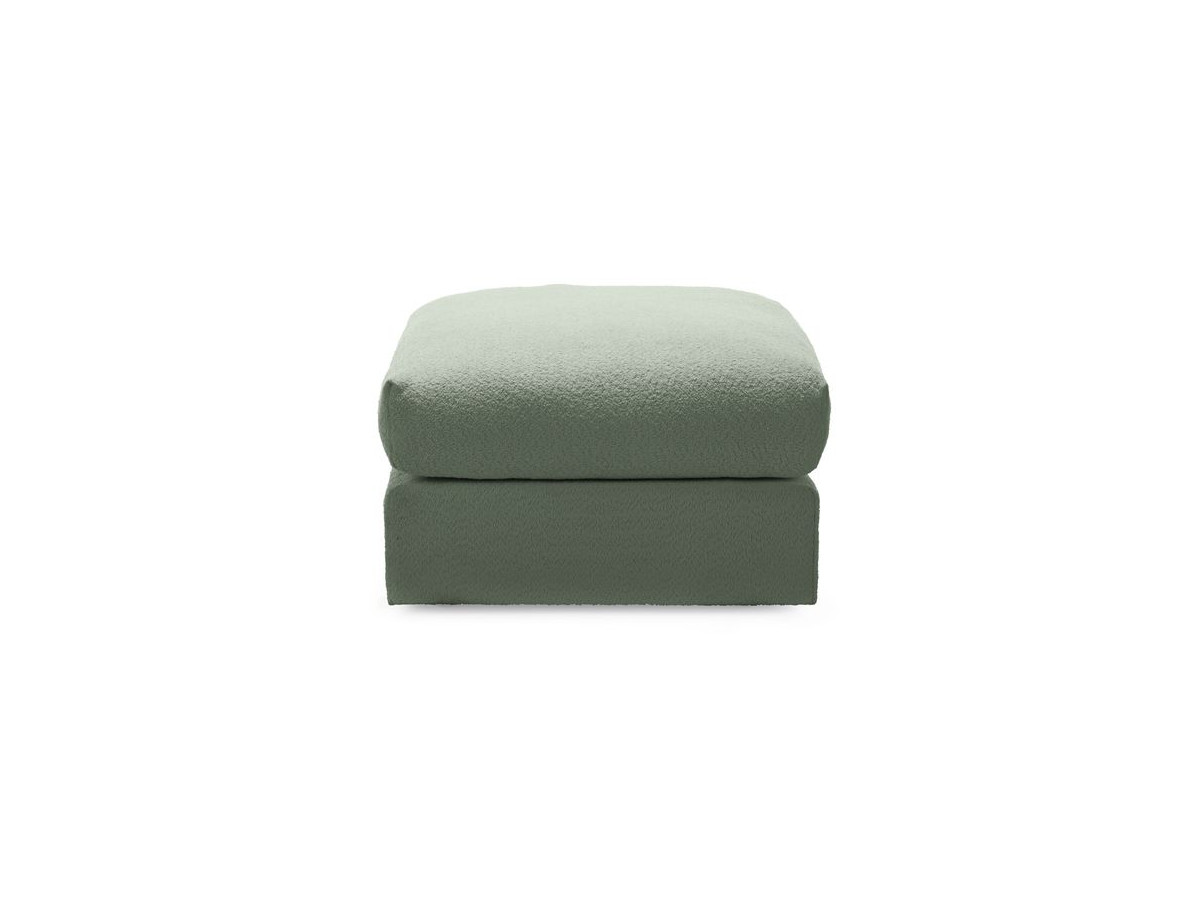 Bobochic Paris Pouf, sehr weich Bouclé-Stoff Grün