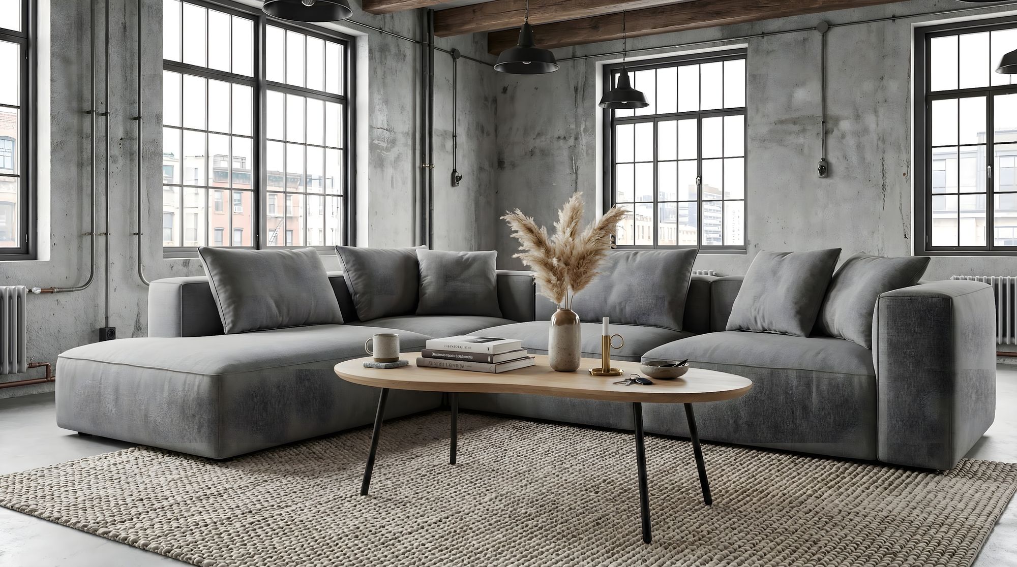 Couchtisch Ramnes Mango Massivholz Weiß 122 × 63 × 36 cm