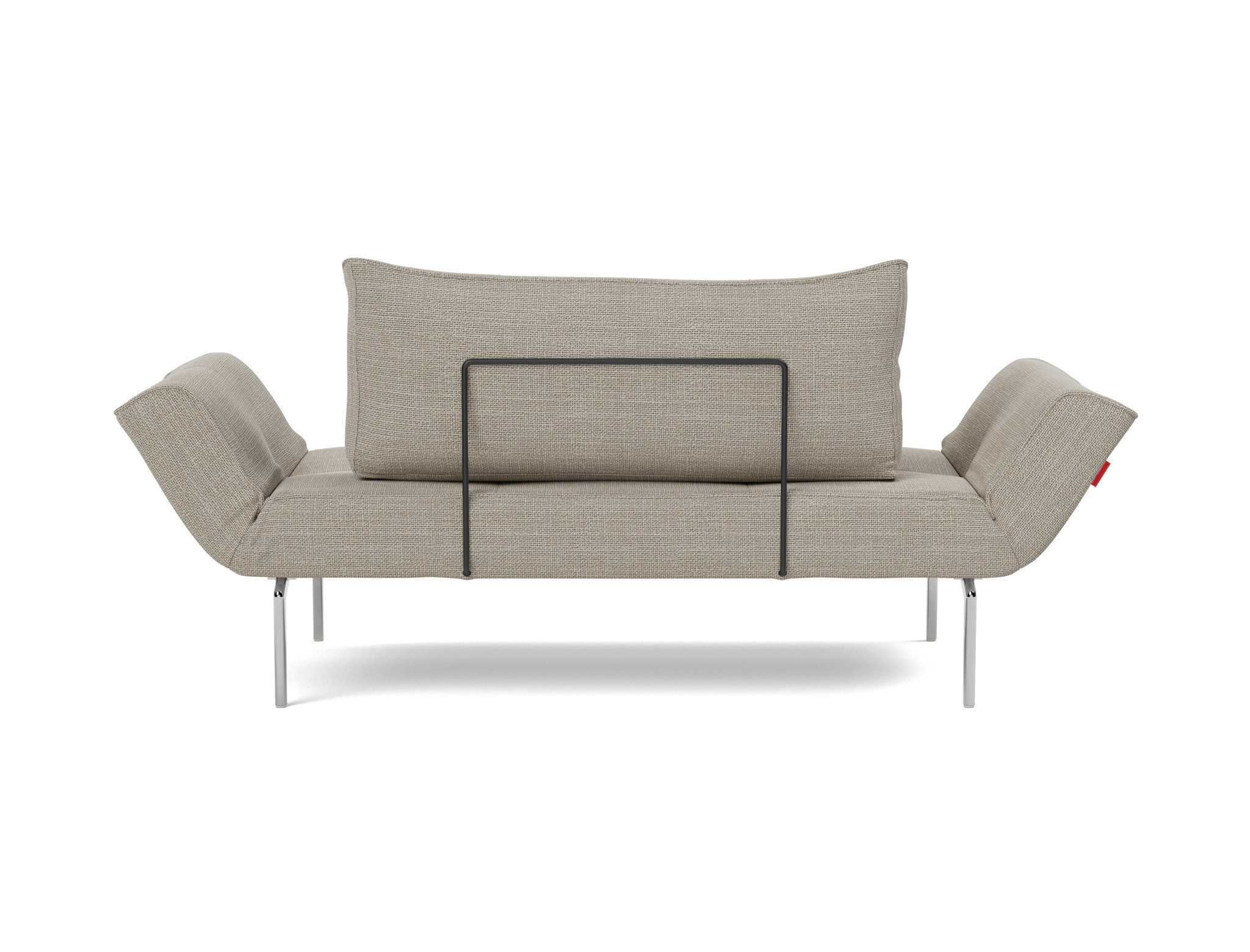 Tagesbett Zeal Strukturierter Stoff Kenya 579-Gravel Beine Straw Aluminium