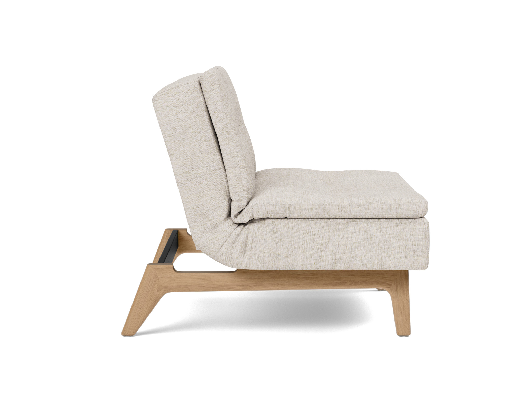 Sessel Dublexo Chenille Yuveno 470-Natural Beine Eiche