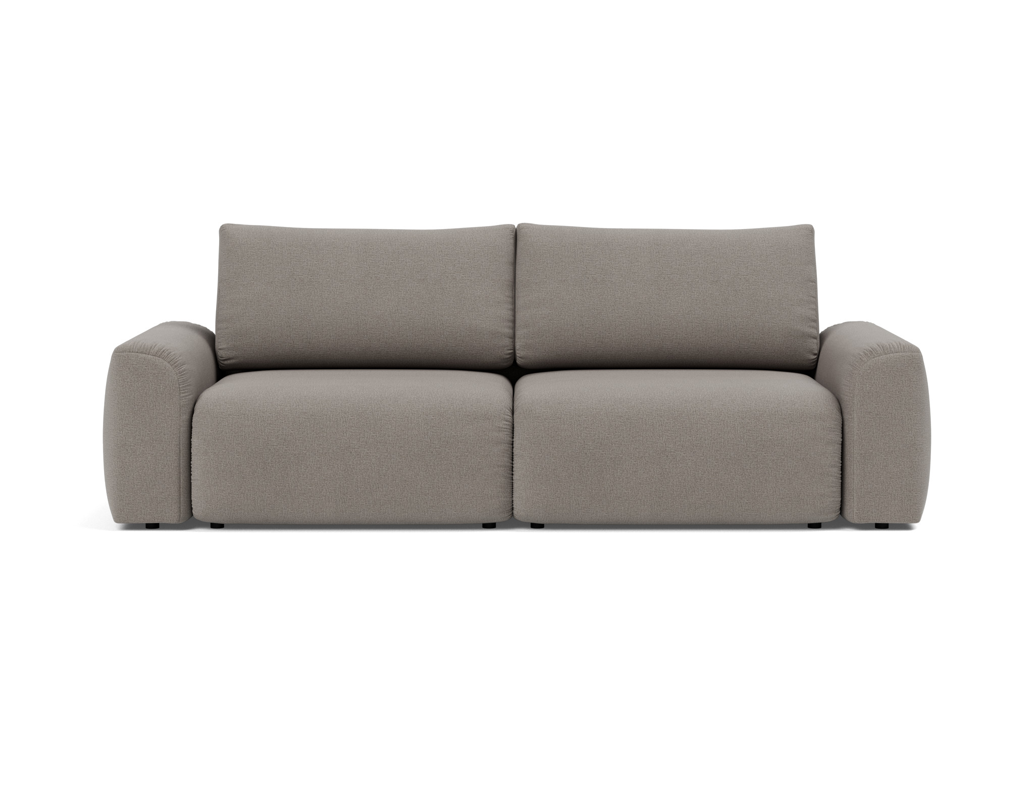 Schlafsofa Norum mit Chunky-Armlehnen Flachgewebe Mixed Dance 521-Grey