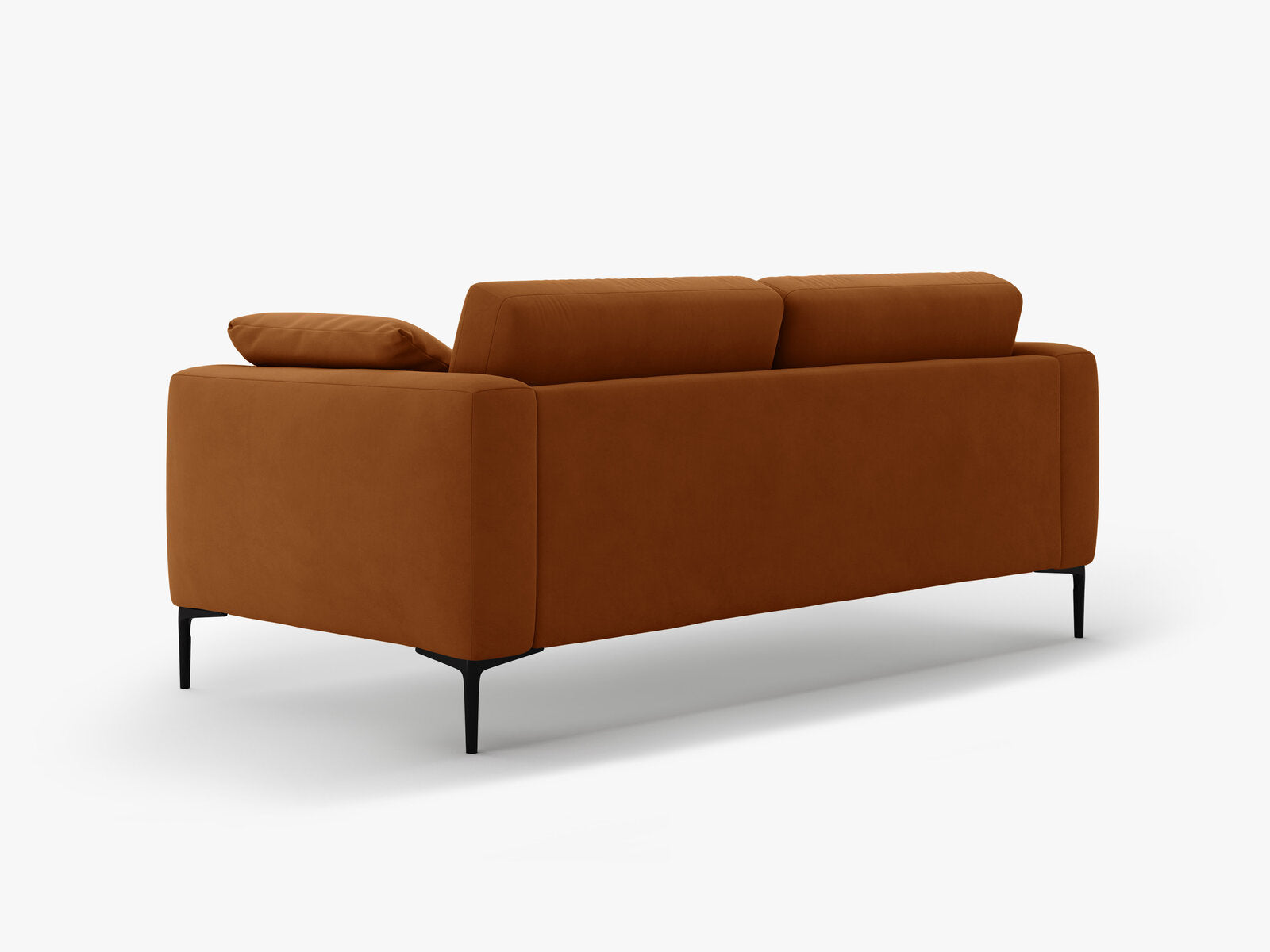 Micadoni Sofa Bemy 3-Sitzer Samt Terrakotta