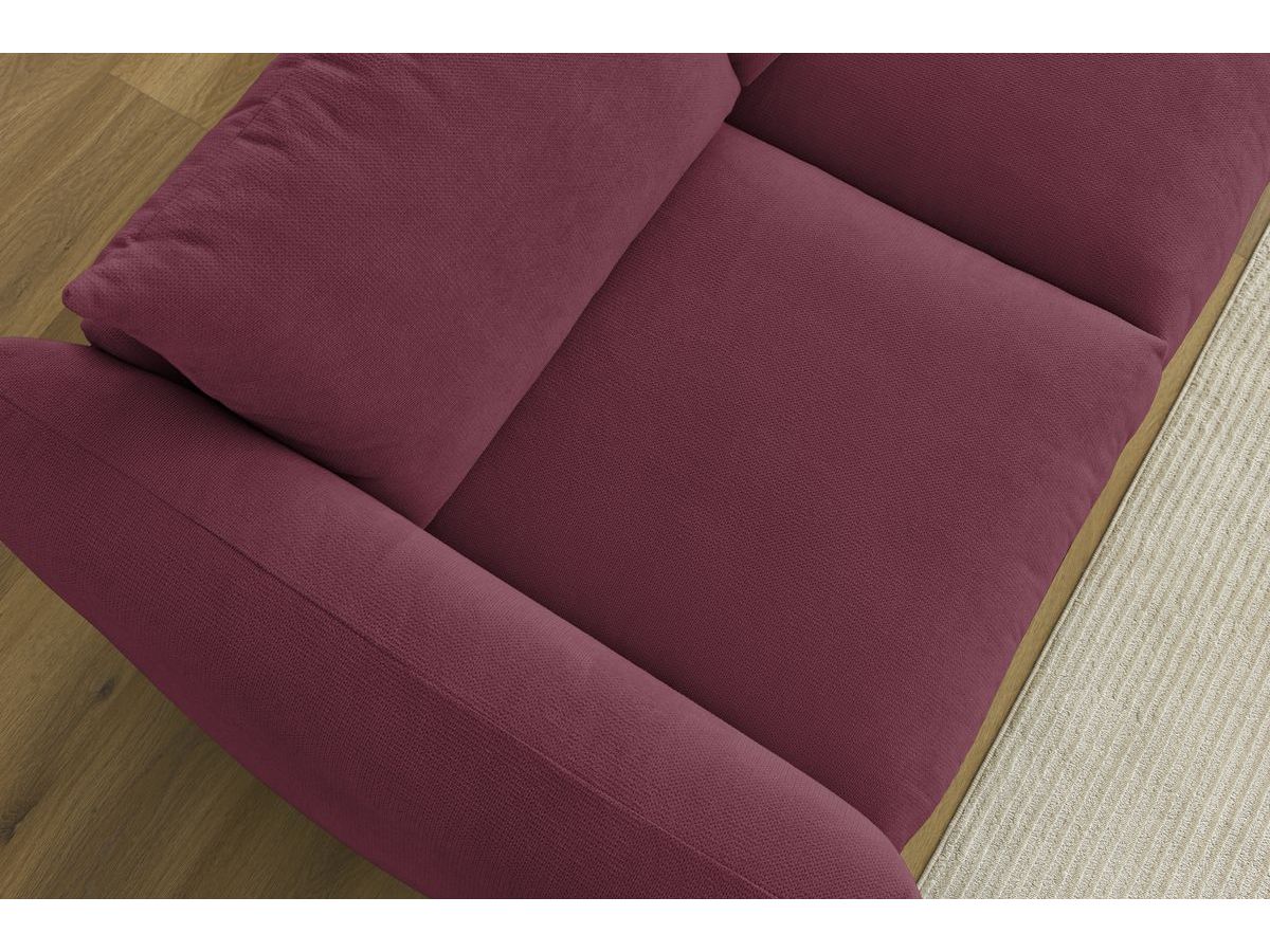 Bobochic Ernest Sofa 3-Sitzer 265 × 106 cm Stoff Rot
